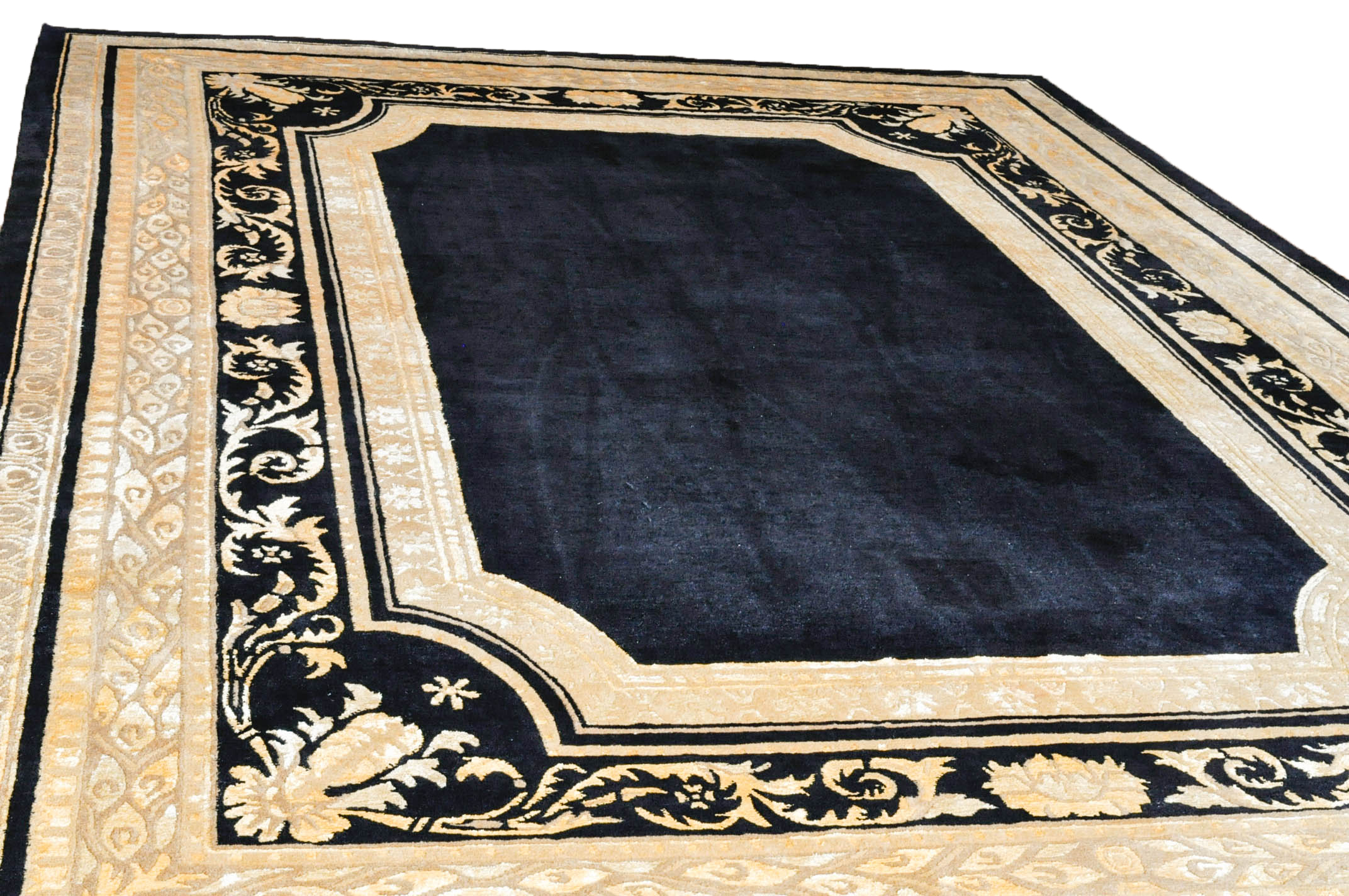 Hand-Knotted Chinese Area Rug