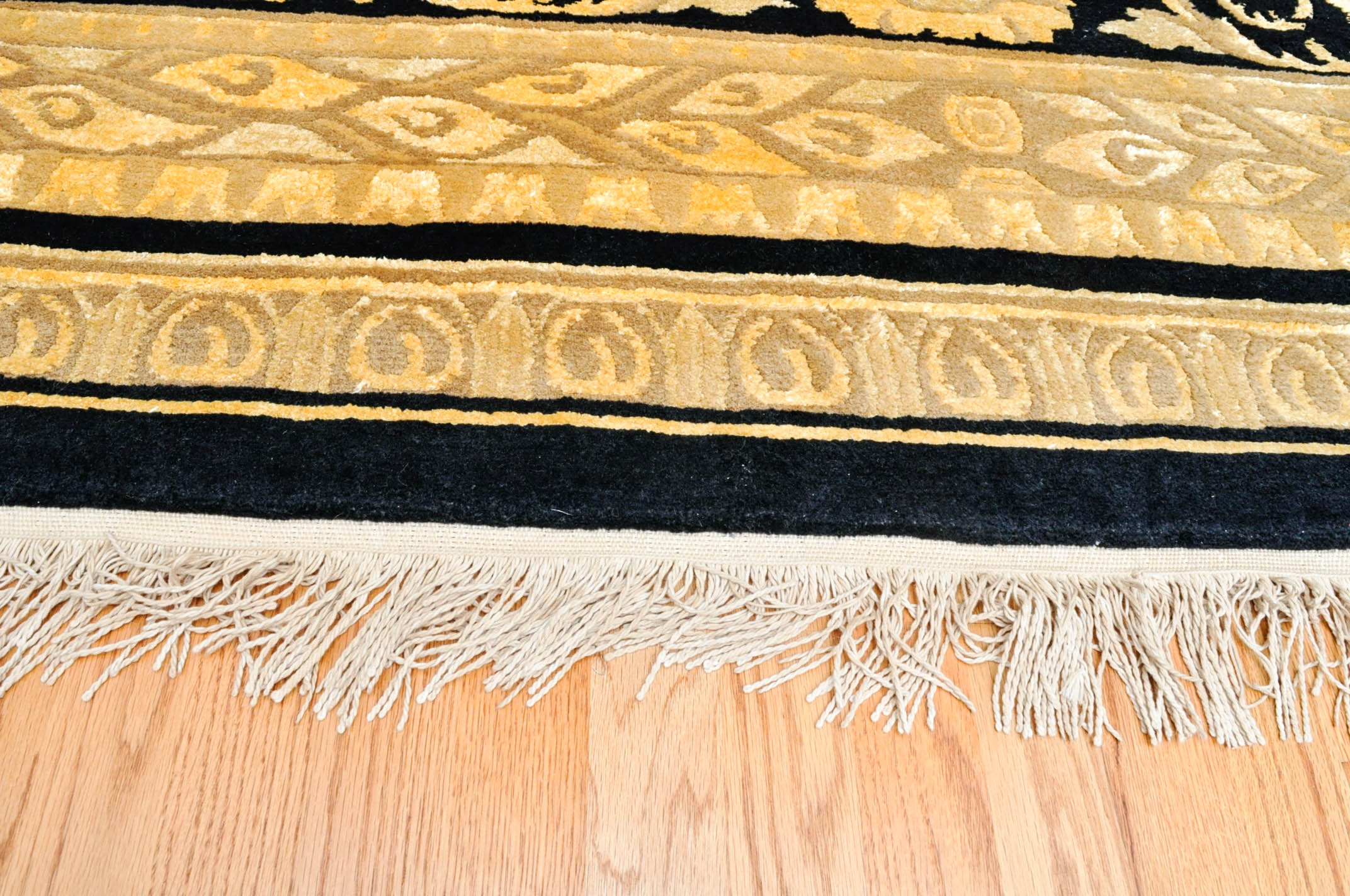 Hand-Knotted Chinese Area Rug