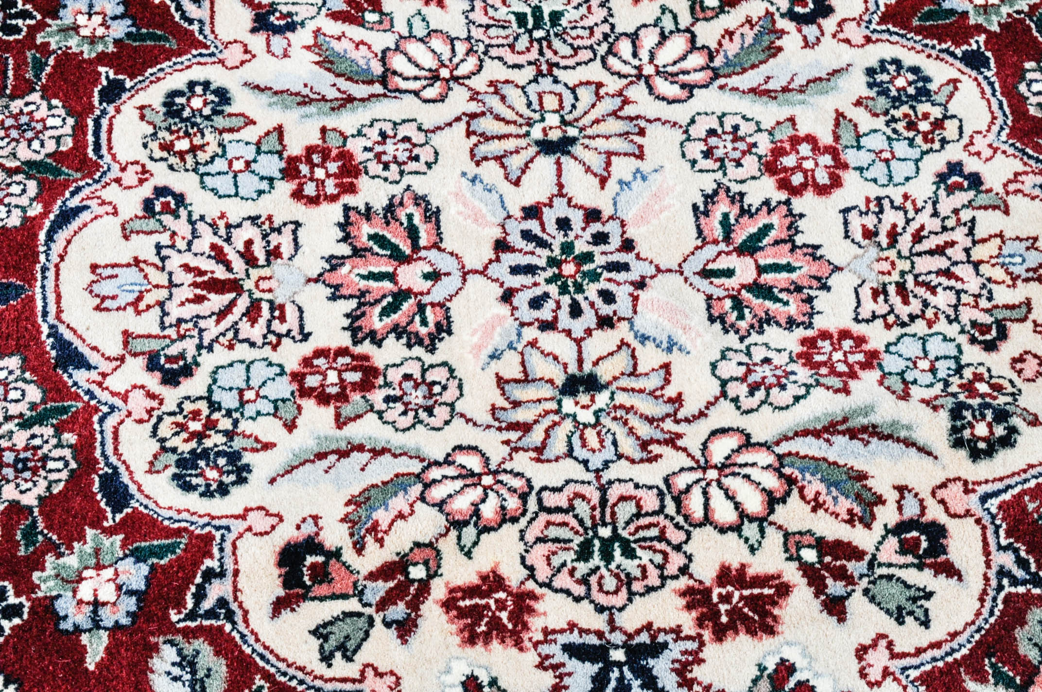 Hand-Knotted Room-Sized Sino-Persian Area Rug