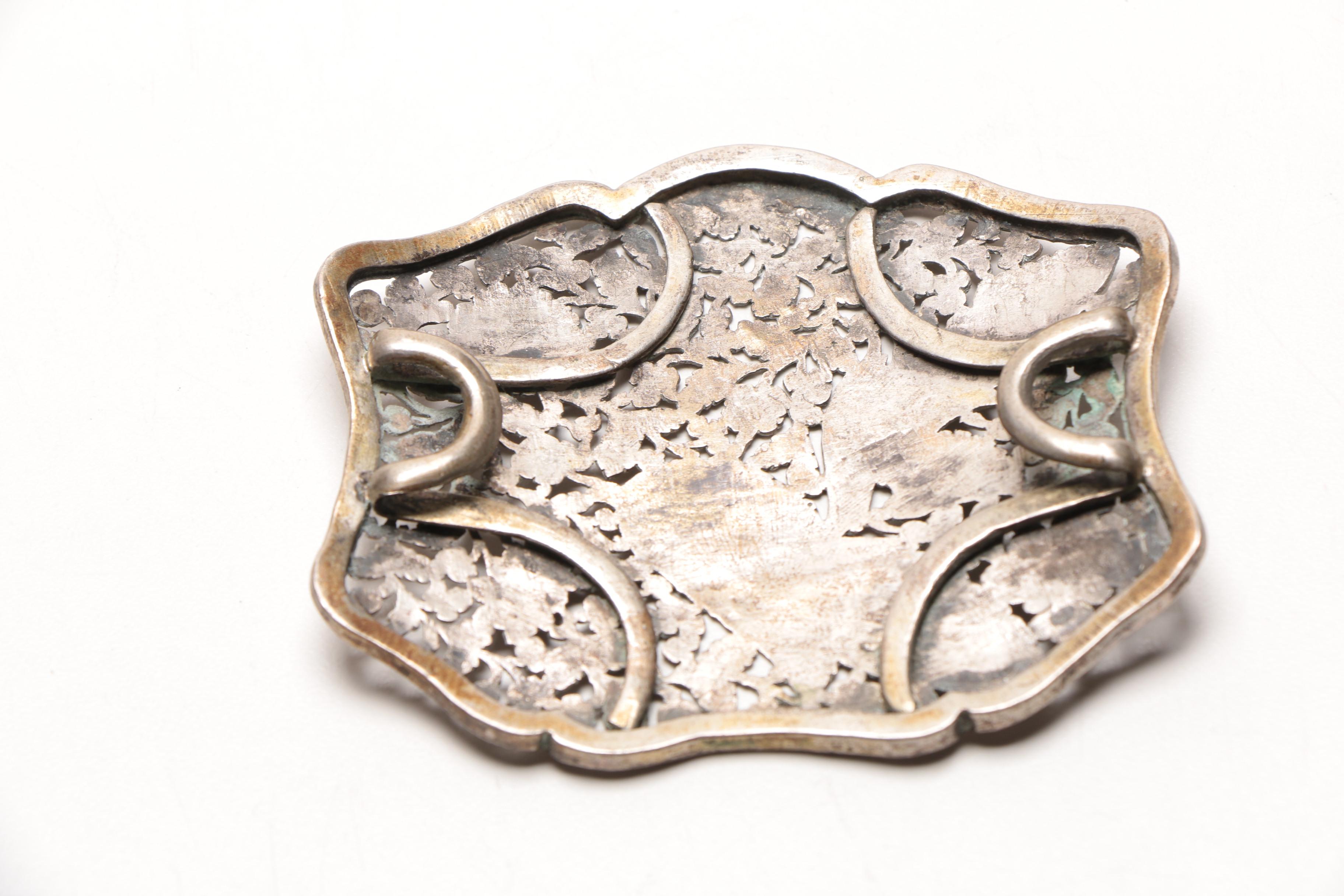 An Antique Chinese Ornate Metal Belt Circa late 1800's