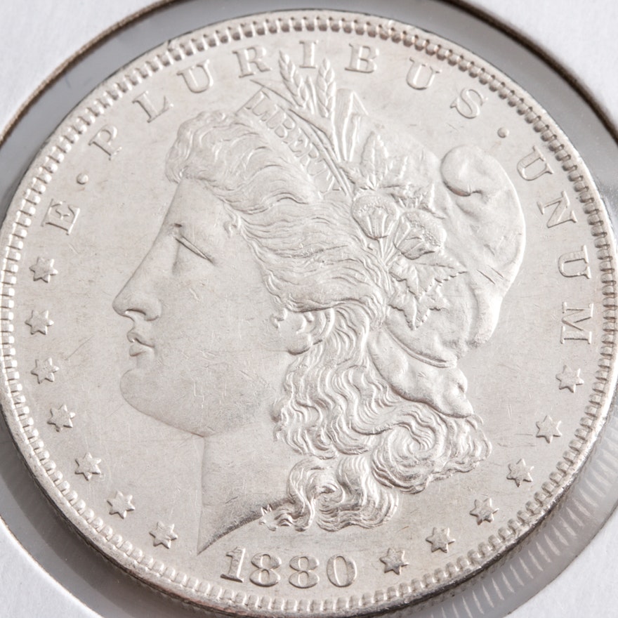 1880-O  Silver Morgan Dollar
