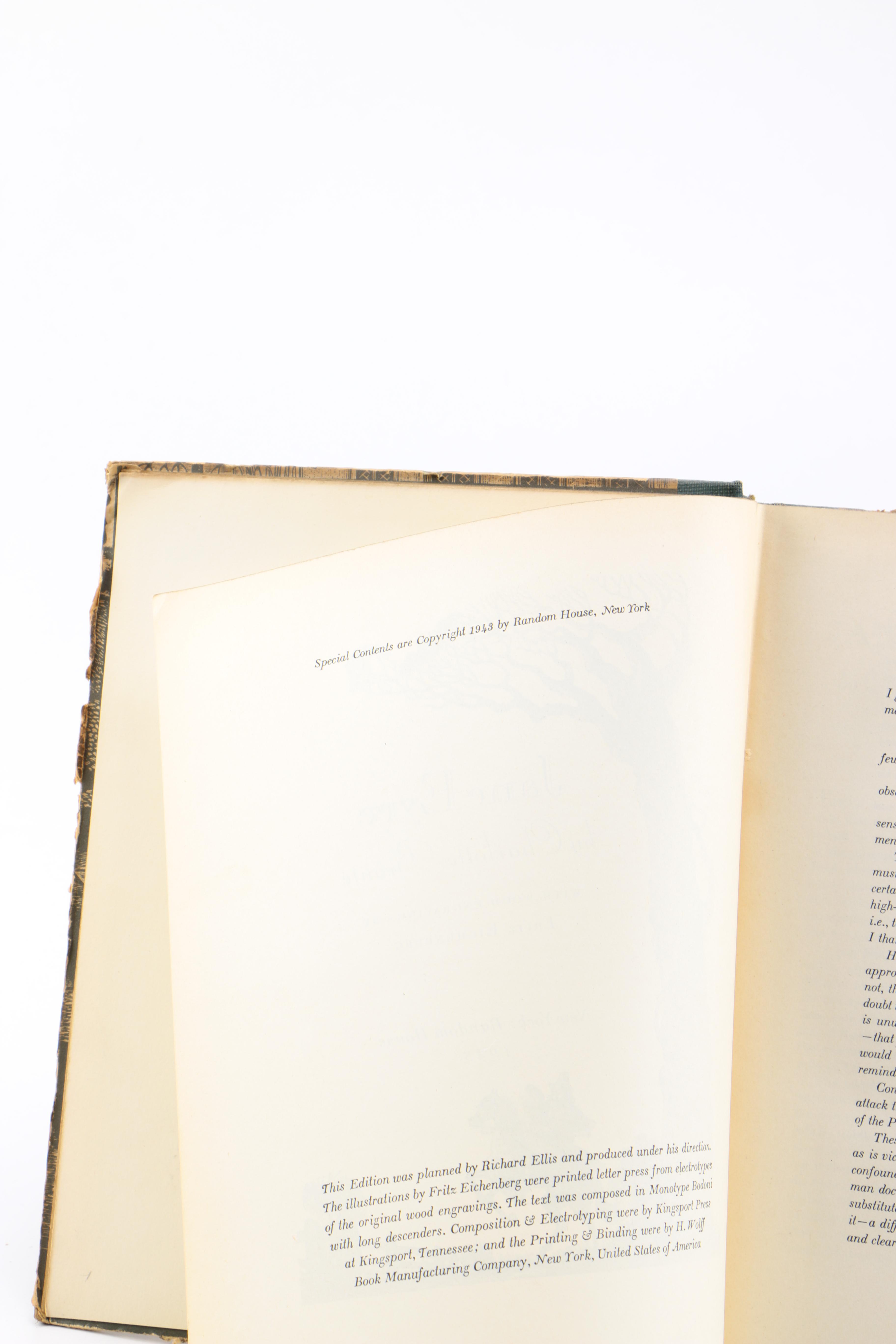 1943 "Jane Eyre" Illustrated by Fritz Eichenberg