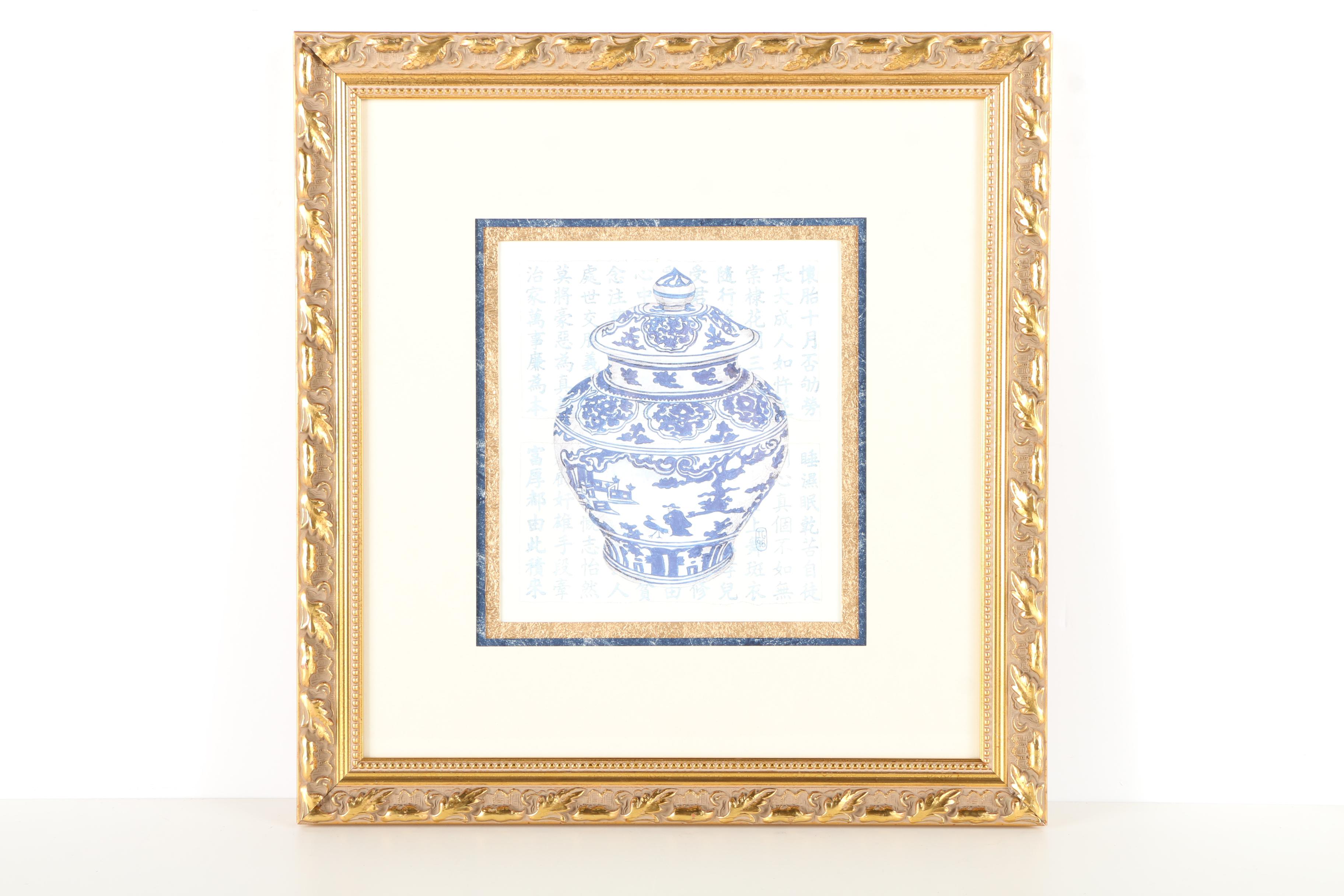 Offset Lithographs of Blue and White Pottery