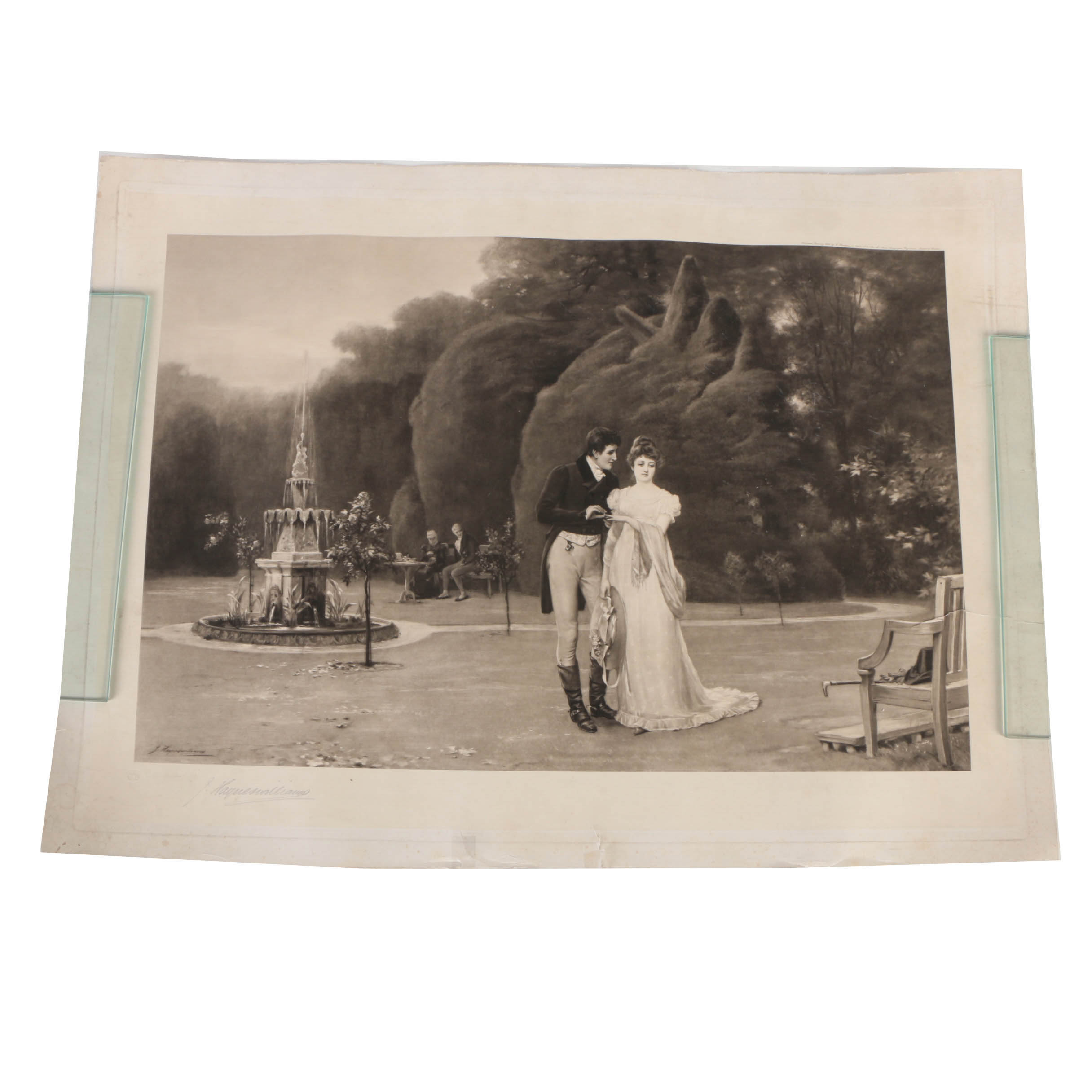 Photogravure After John Haynes-Williams Original Artwork of a Couple