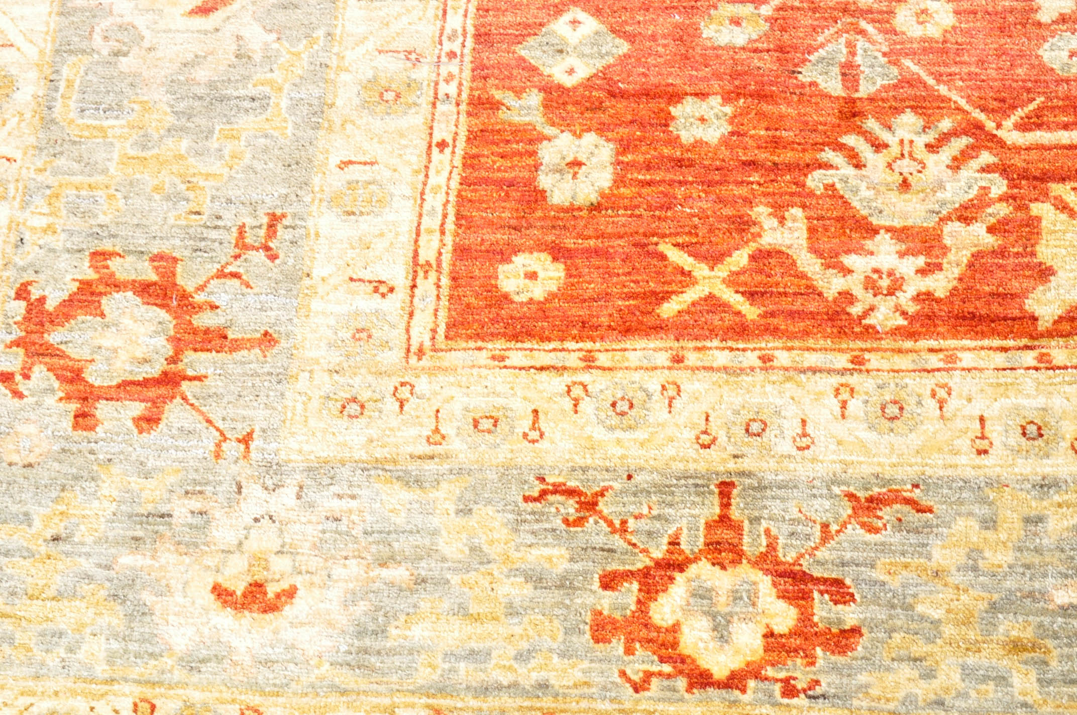 Hand-Knotted Turkish Oushak Area Rug