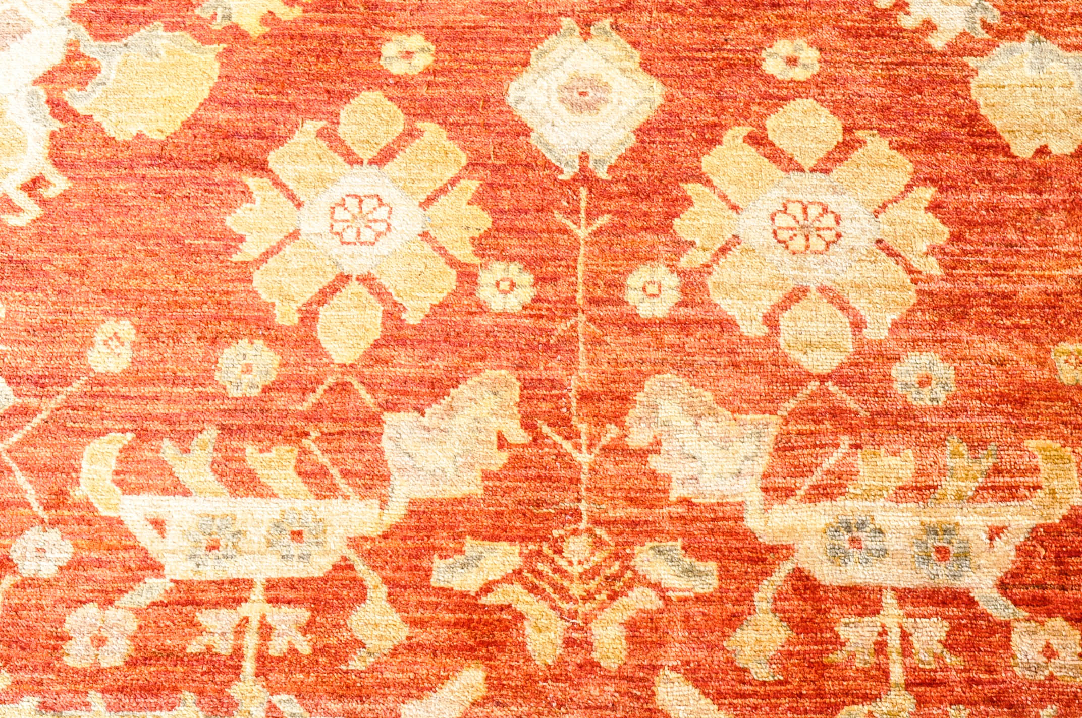Hand-Knotted Turkish Oushak Area Rug