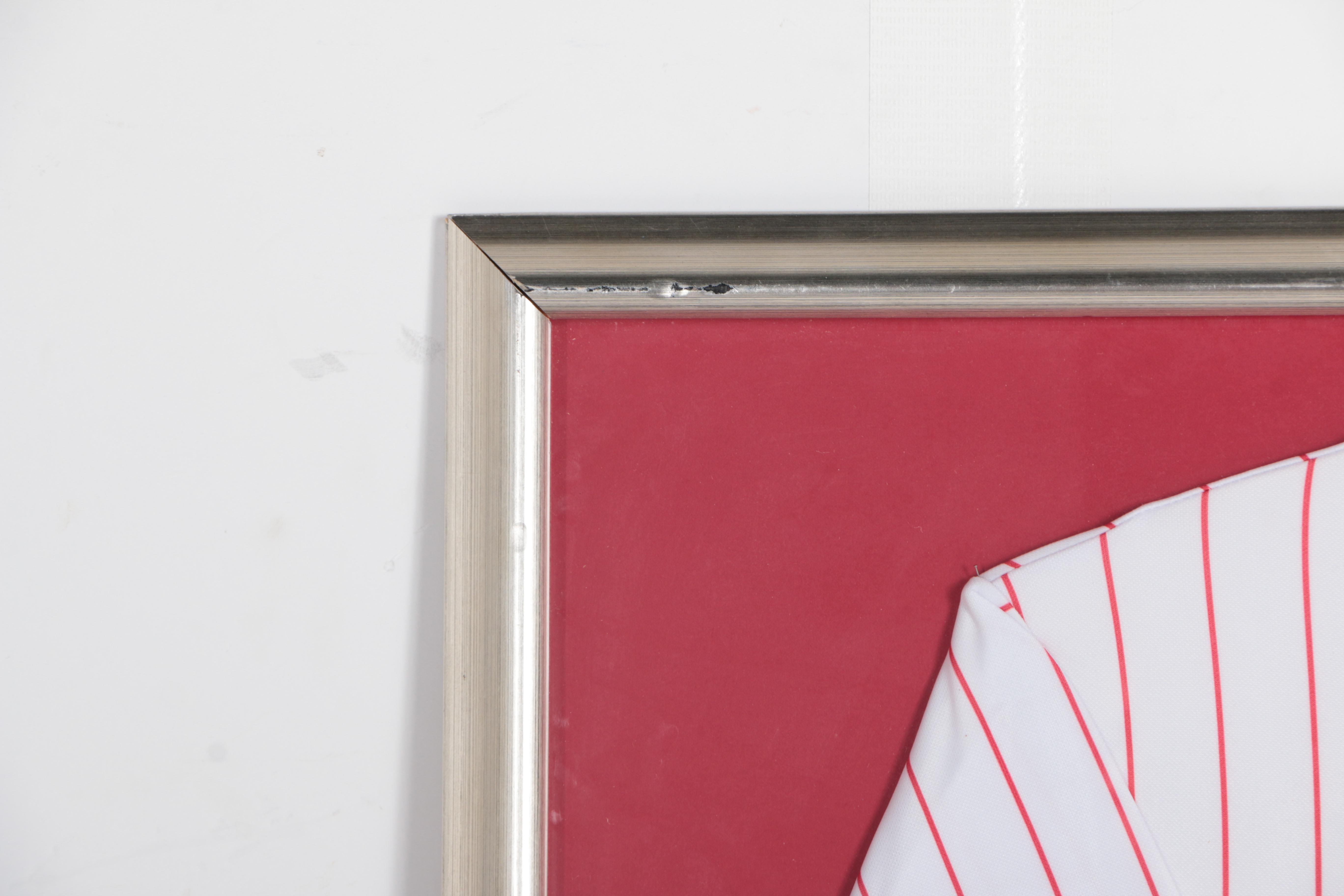 Framed Mike Schmidt Autographed Phillies Jersey