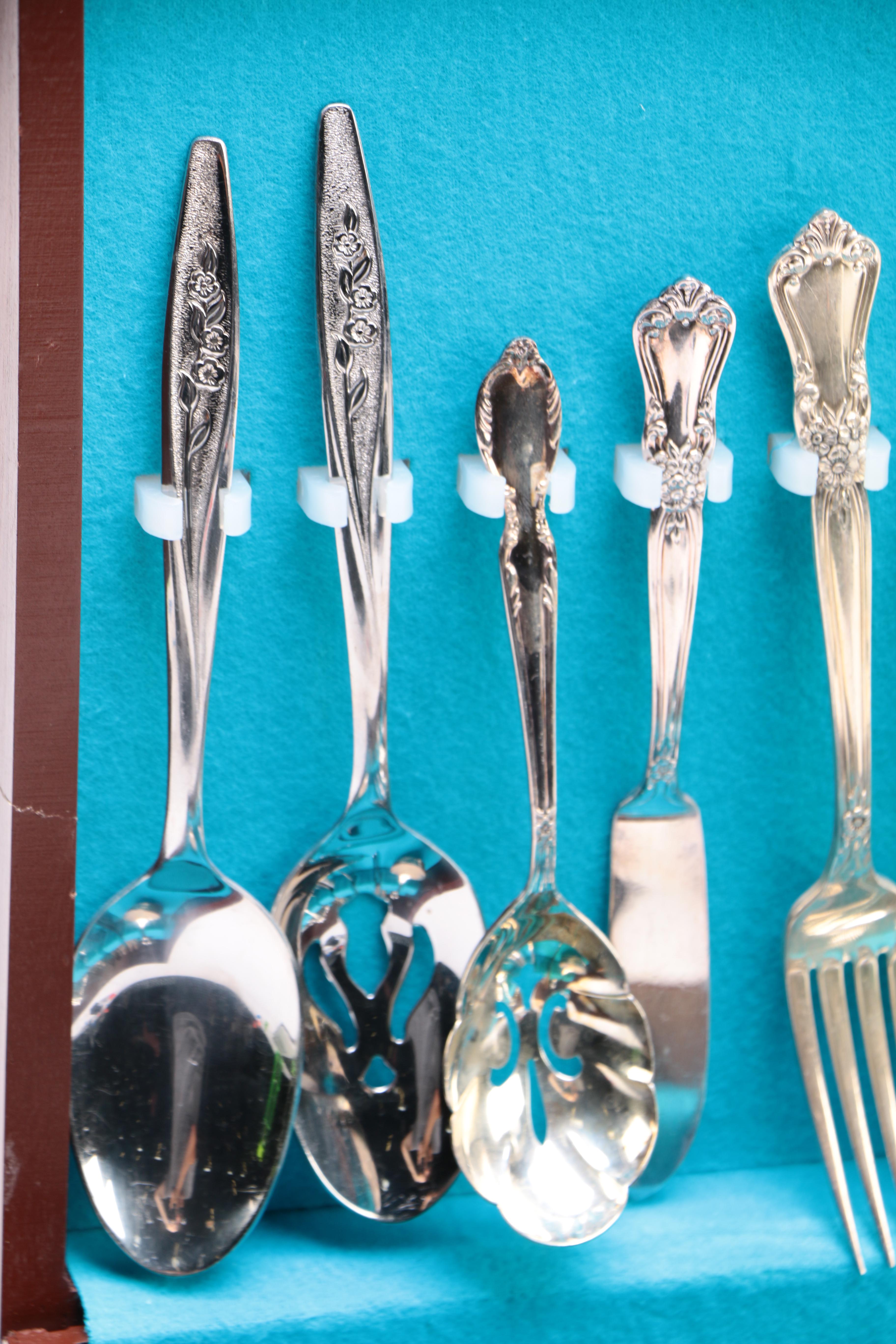 Wm. A Rogers "Valley Rose" Silver Plate Flatware