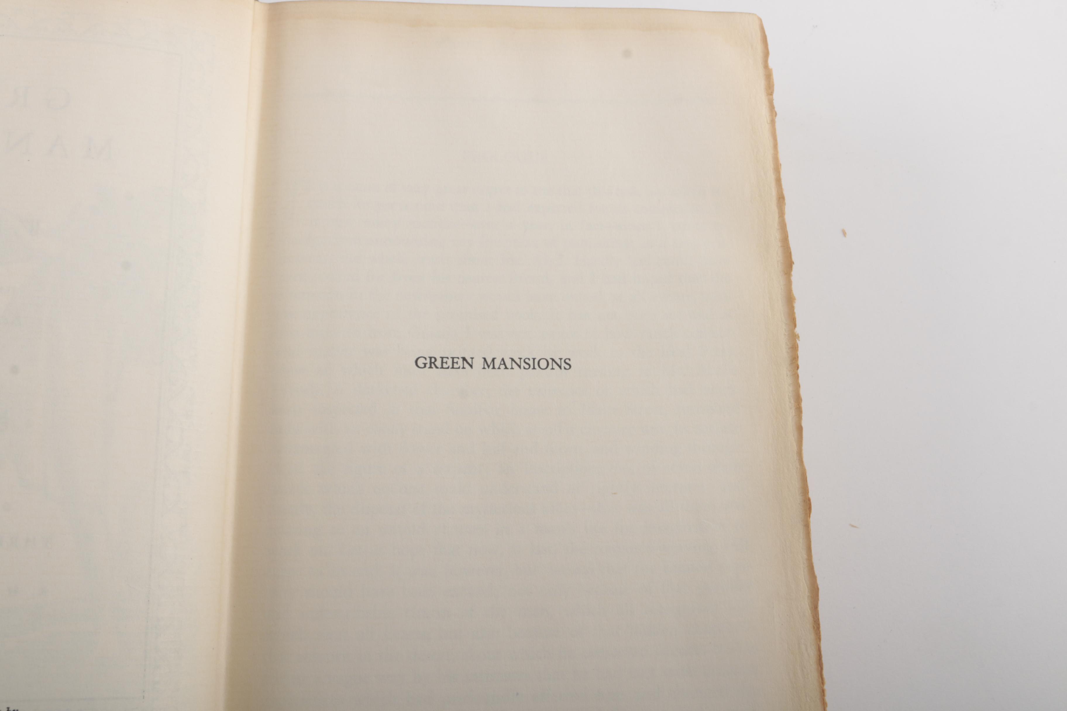 1930s "Green Mansions: The Purple Land" by W. H. Hudson and Illustrated by Keith Henderson