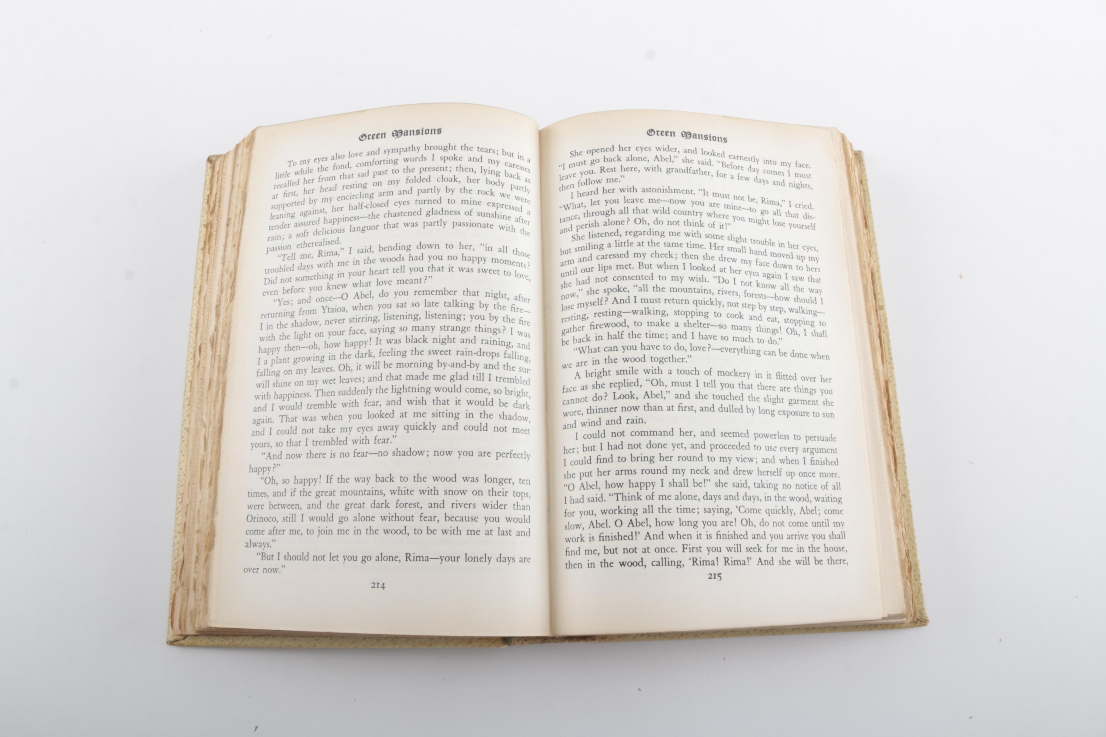 1930s "Green Mansions: The Purple Land" by W. H. Hudson and Illustrated by Keith Henderson