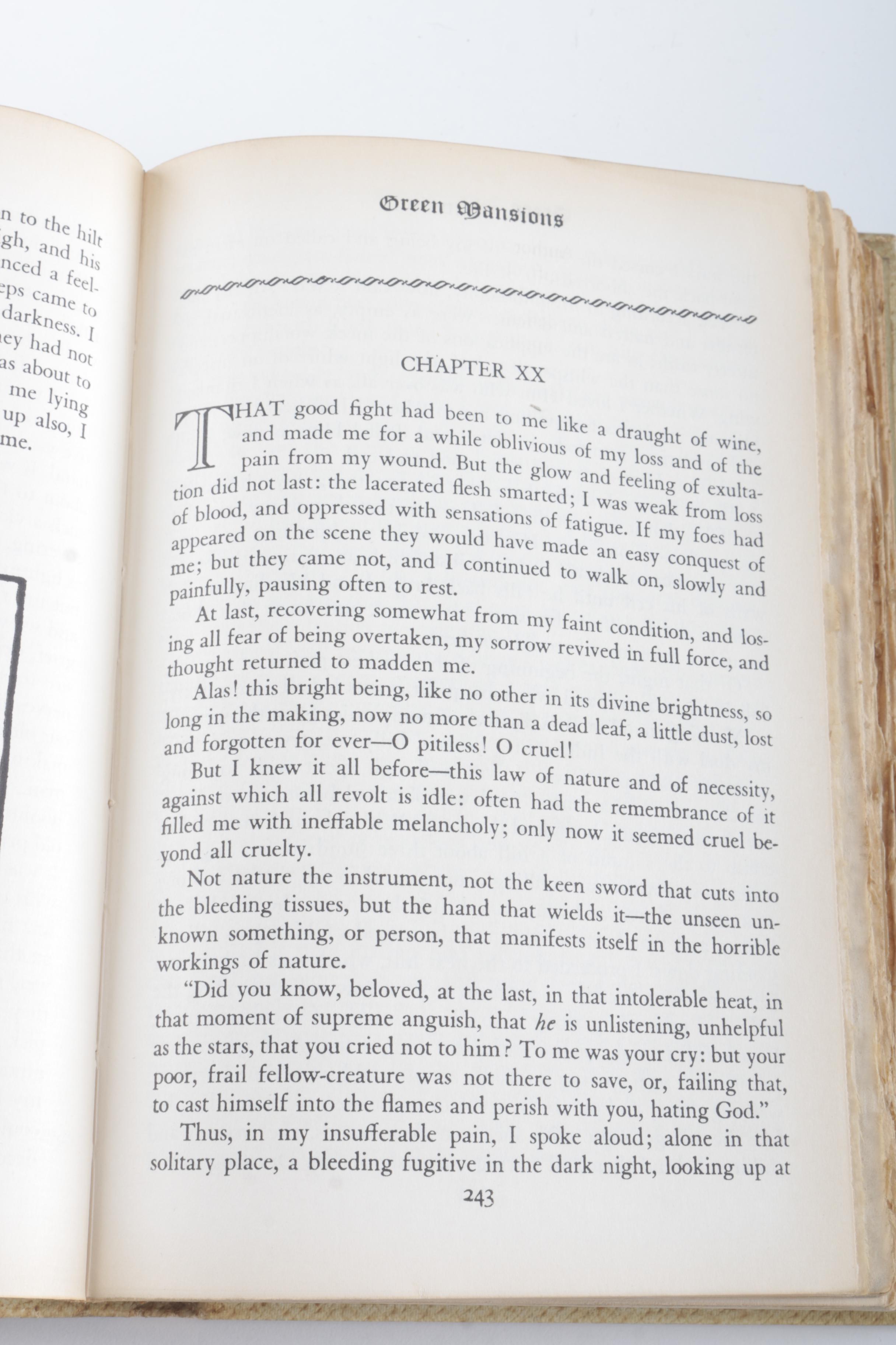 1930s "Green Mansions: The Purple Land" by W. H. Hudson and Illustrated by Keith Henderson