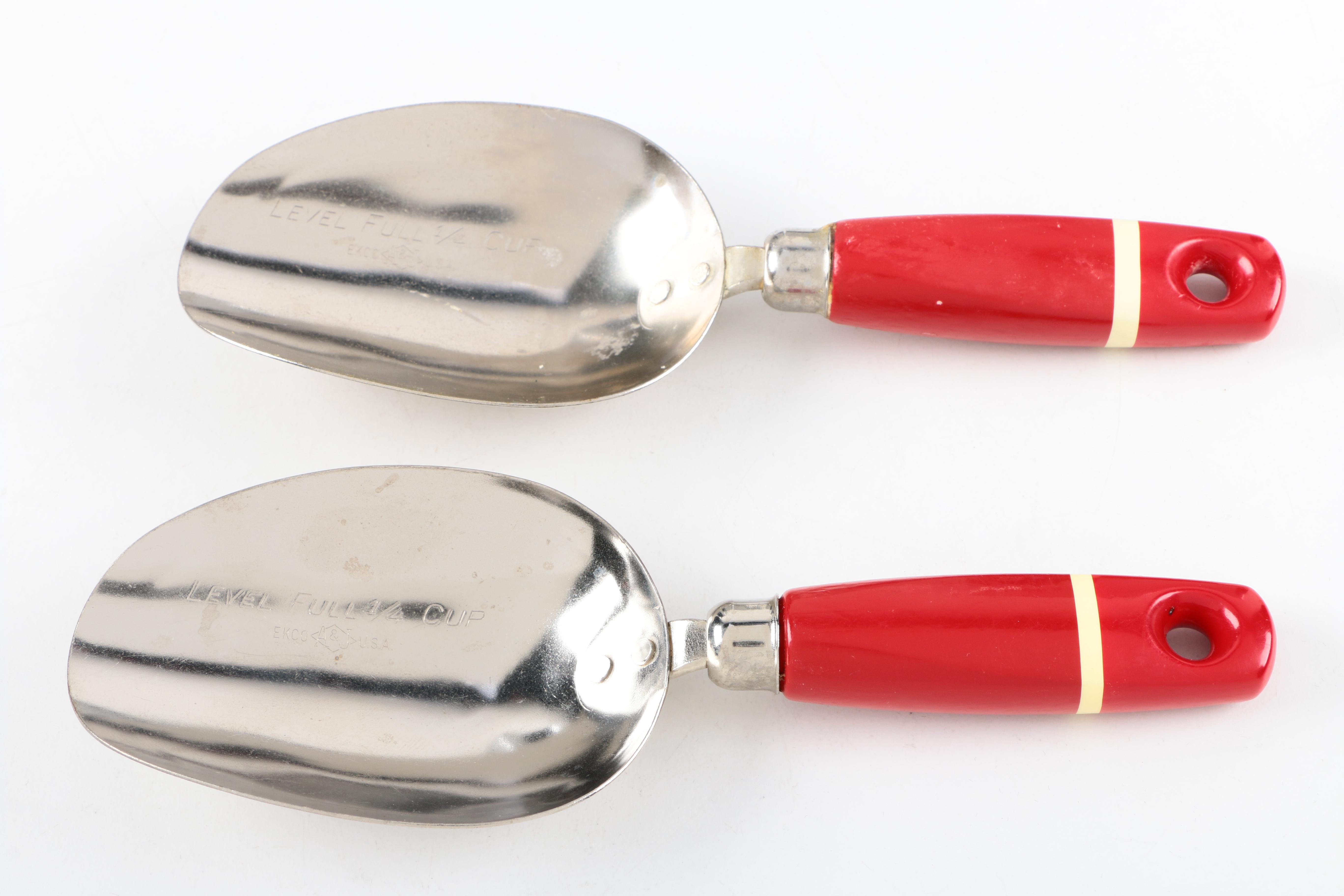 Vintage Stainless Steel Kitchen Canisters