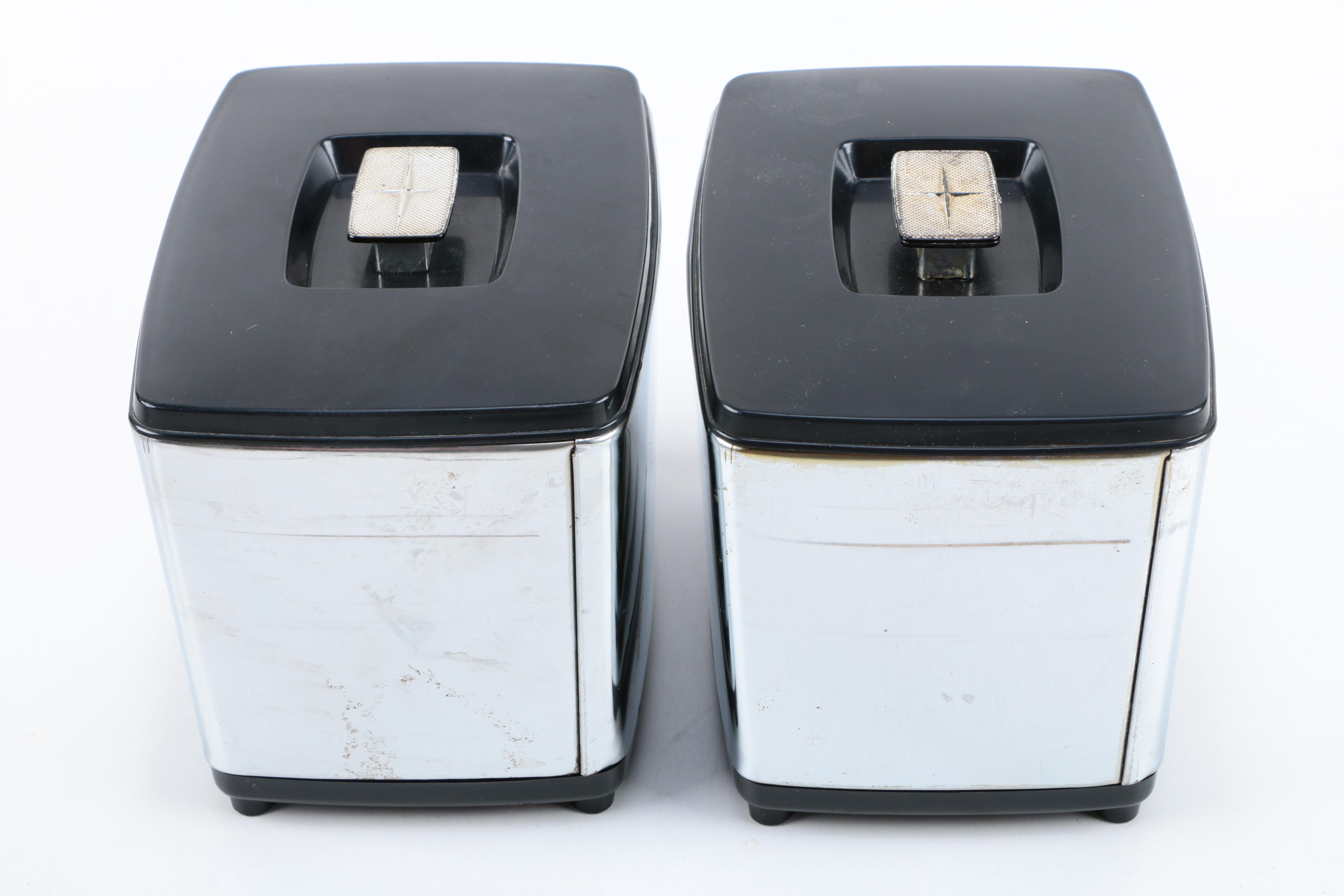 Vintage Stainless Steel Kitchen Canisters