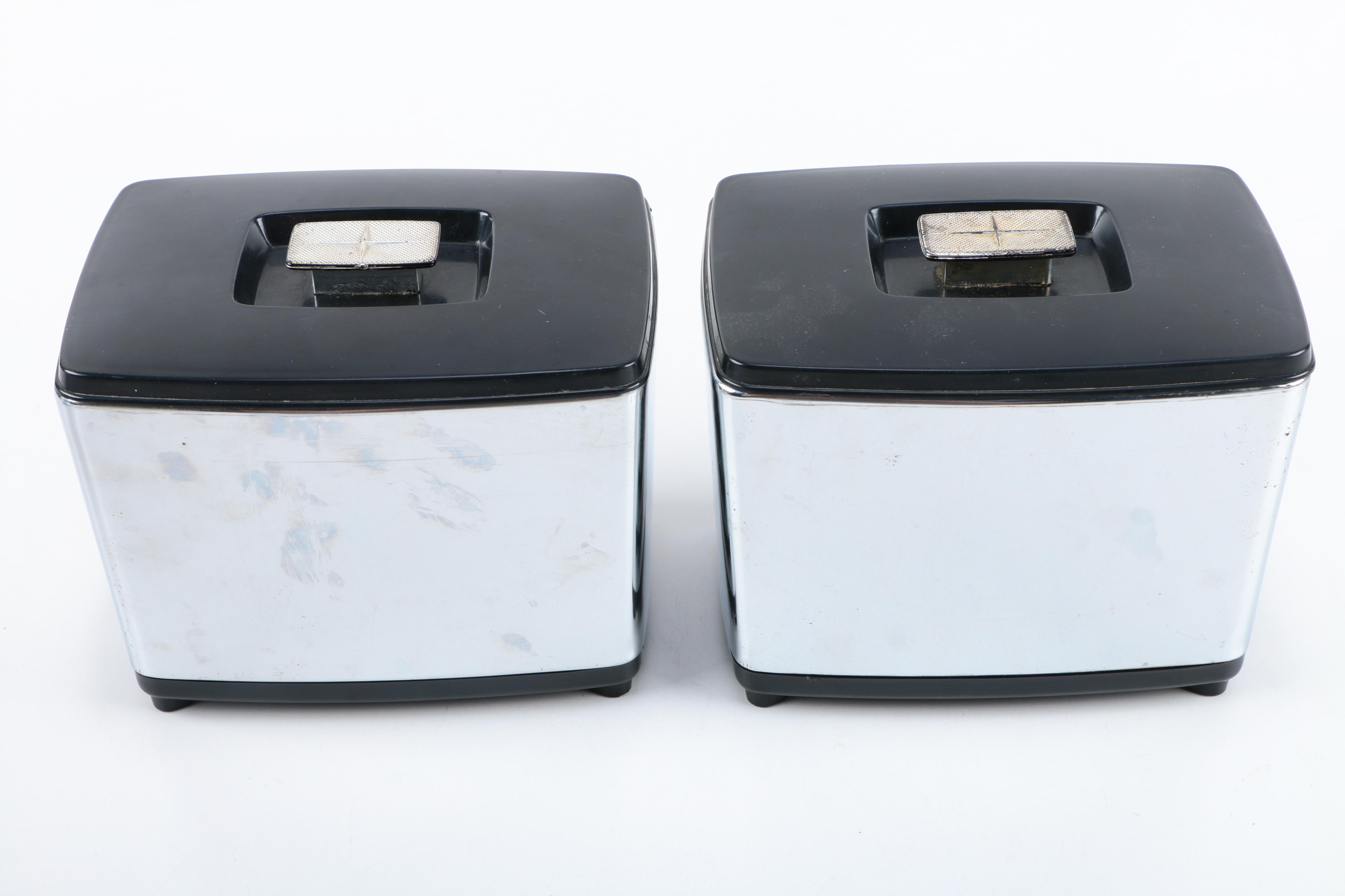 Vintage Stainless Steel Kitchen Canisters