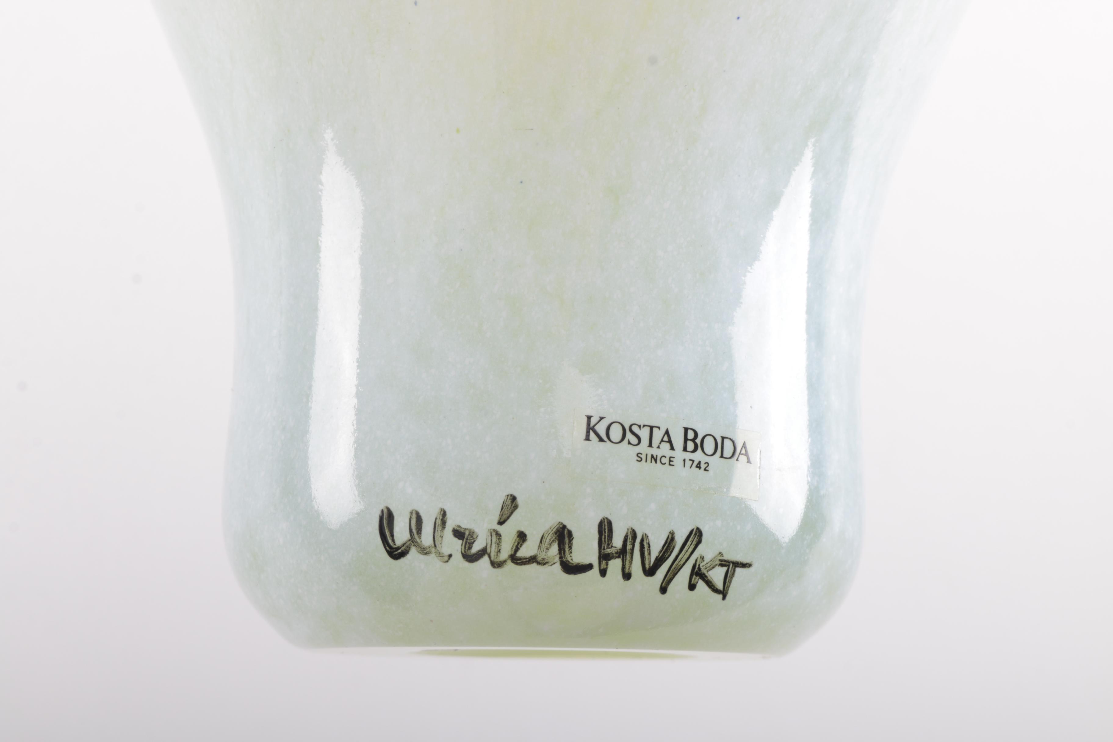 Kosta Boda Glass Cat Face Vase