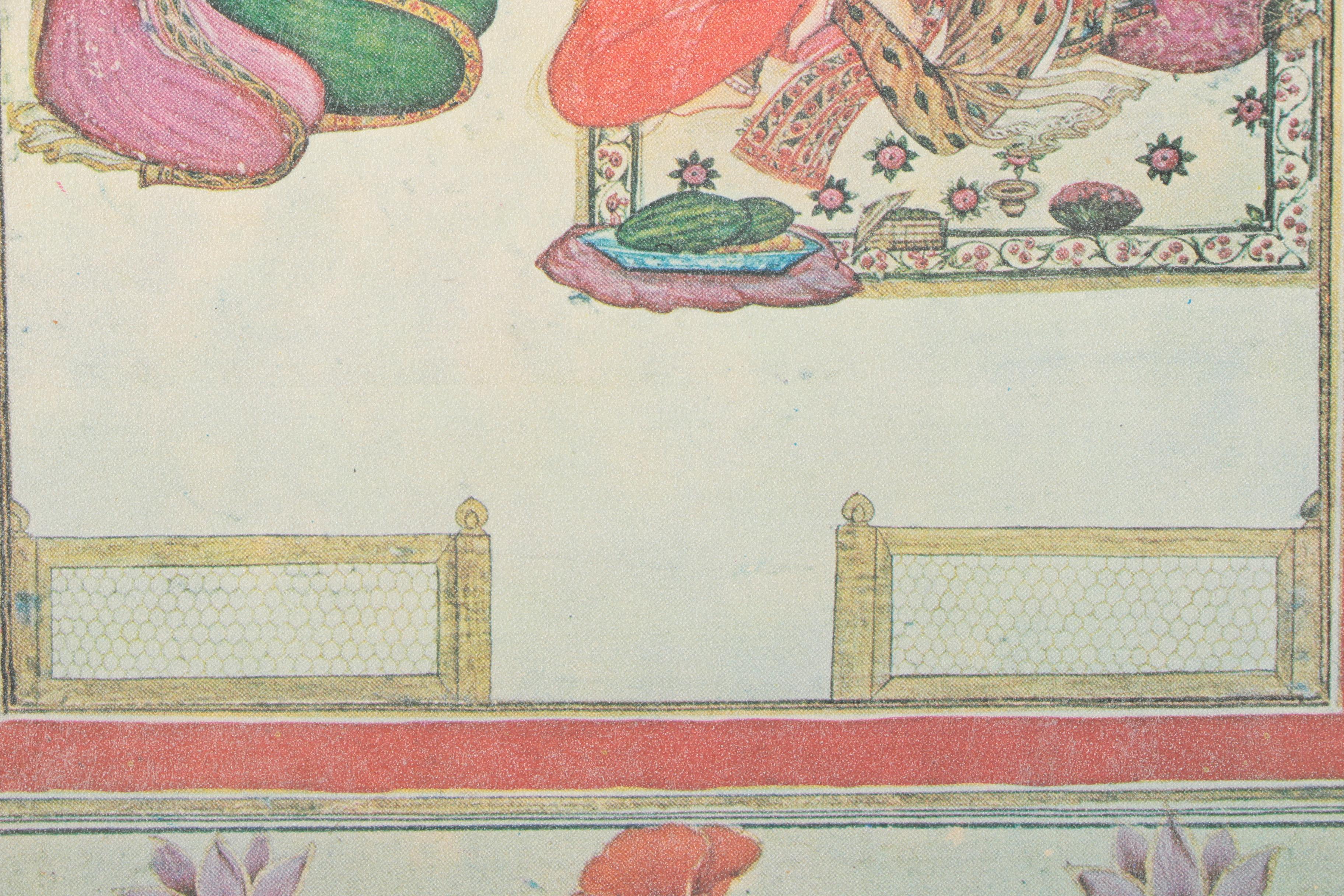 Offset Lithograph on Paper After "Lovers on a Lakeside Terrace"