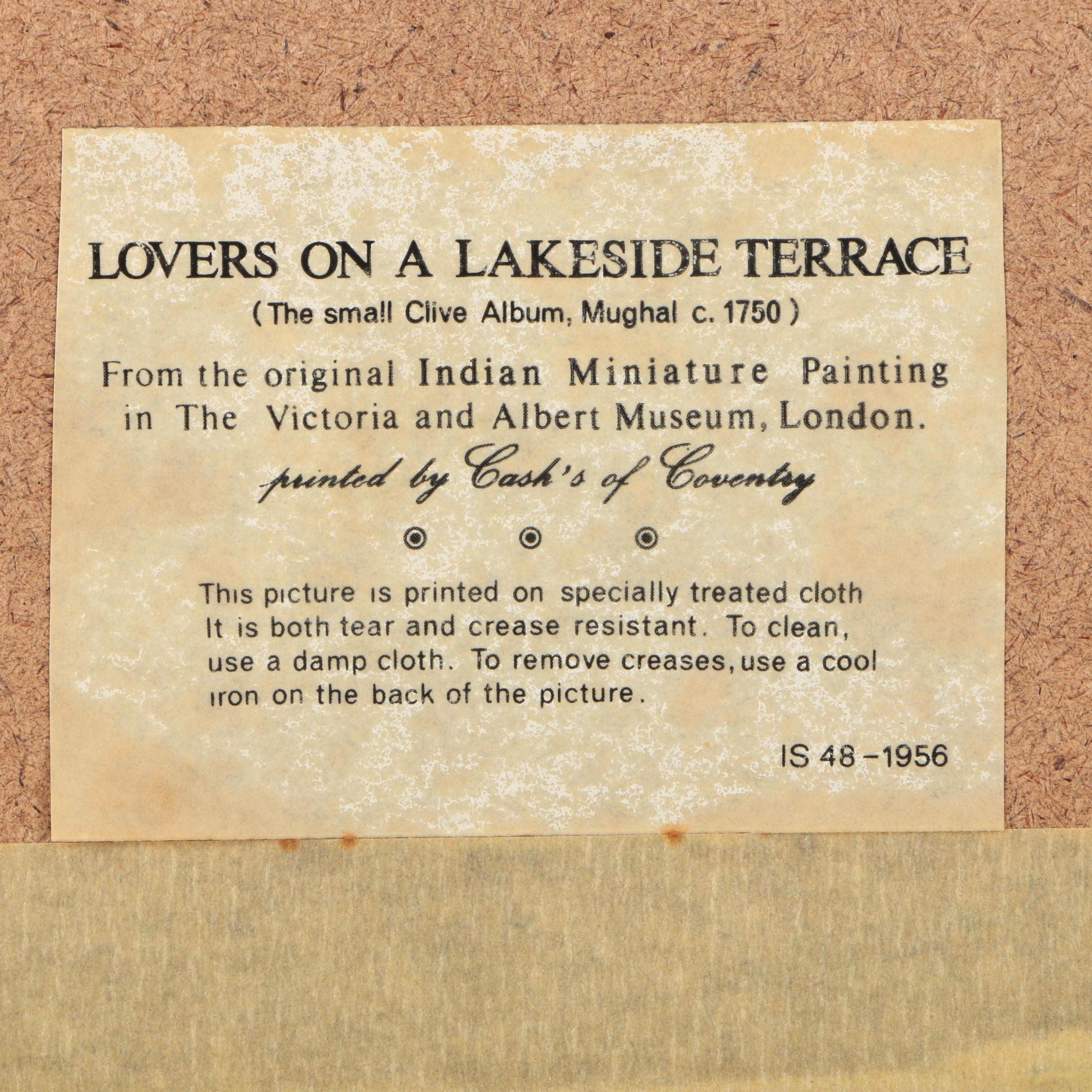 Offset Lithograph on Paper After "Lovers on a Lakeside Terrace"