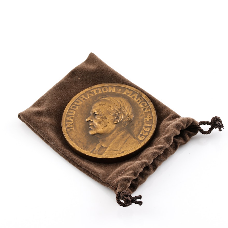 1929 Bronze Herbert Hoover Inauguration Medal