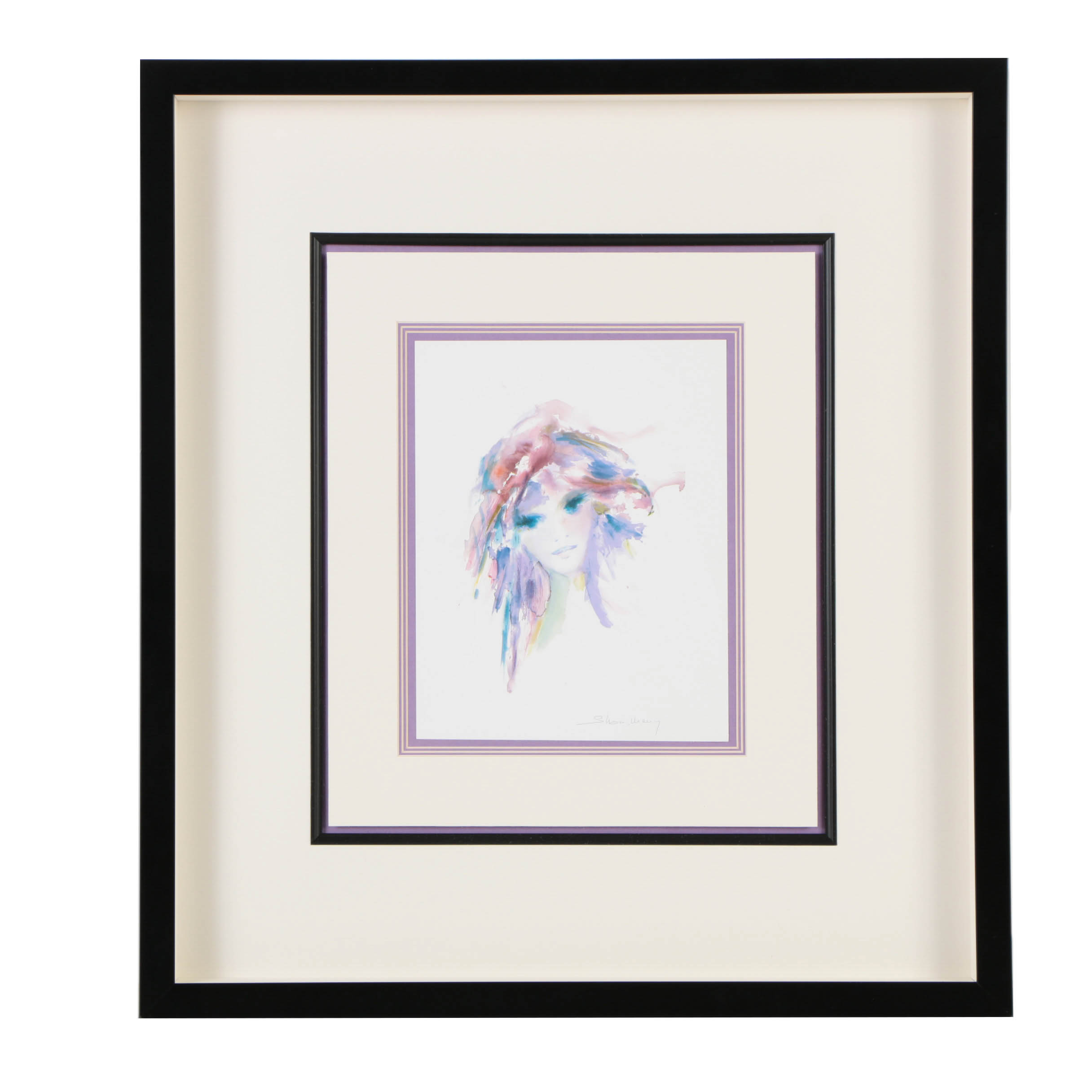 After Shan Merry Offset Lithograph on Paper "Amethysta"