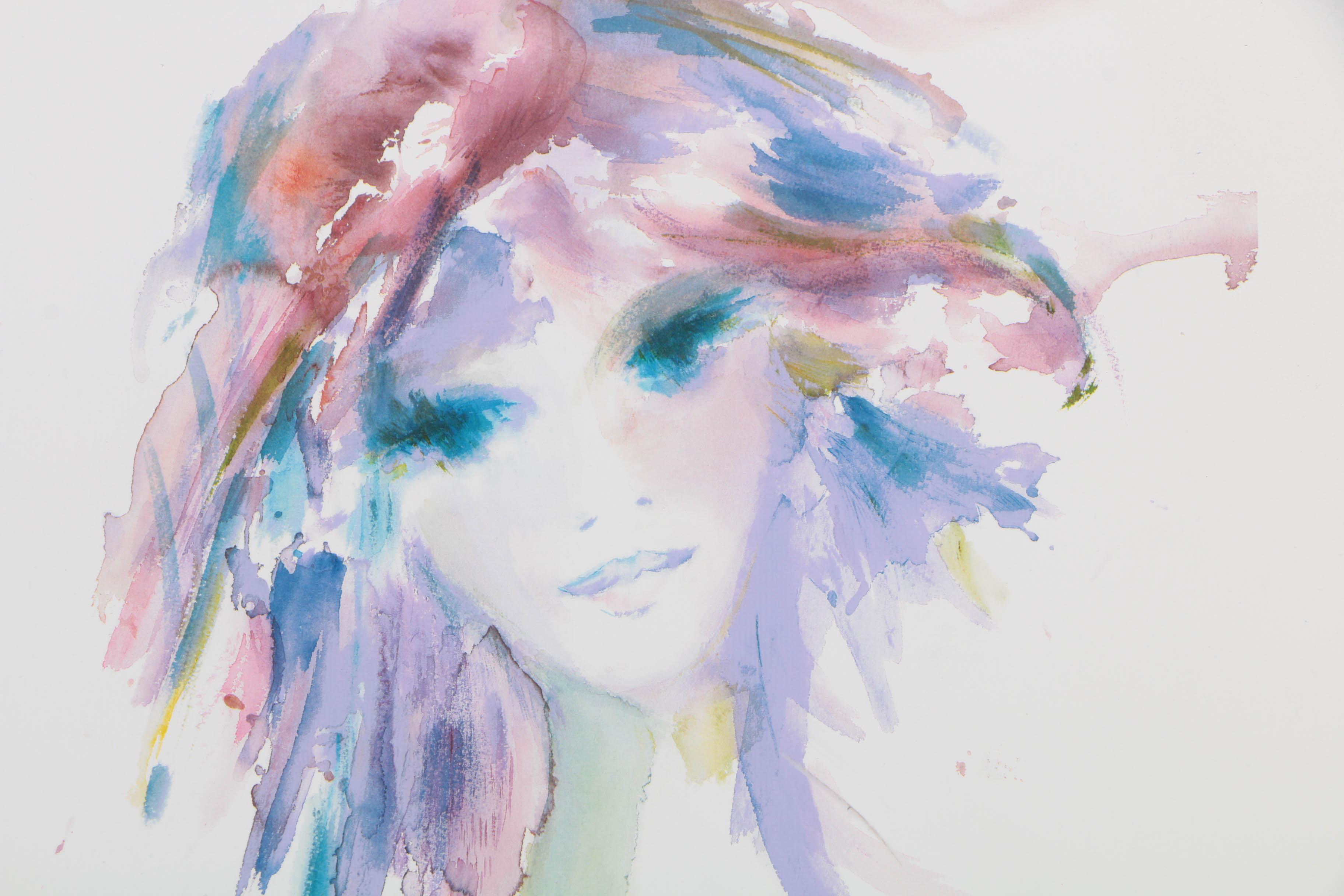 After Shan Merry Offset Lithograph on Paper "Amethysta"