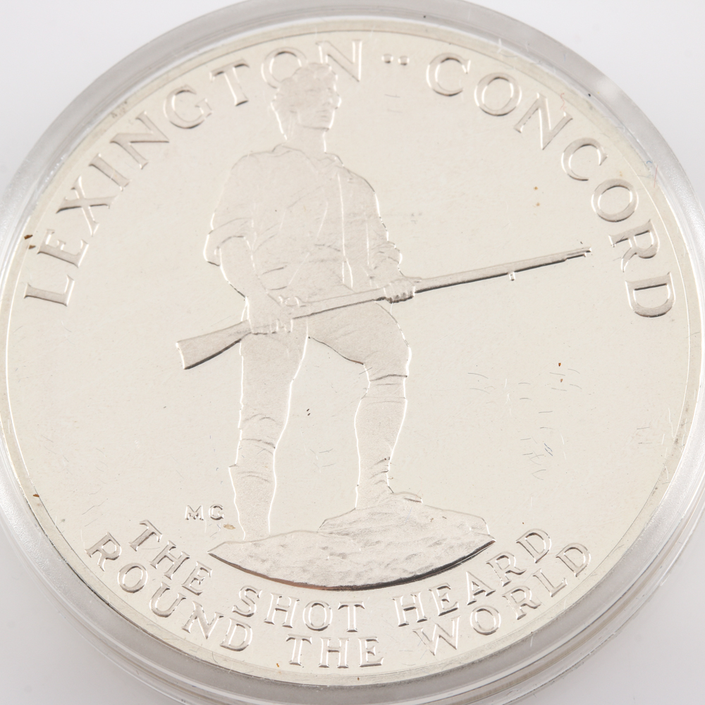 1975 American Revolution Bicentennial Medal Commemorating the Battle of Lexington and Concord