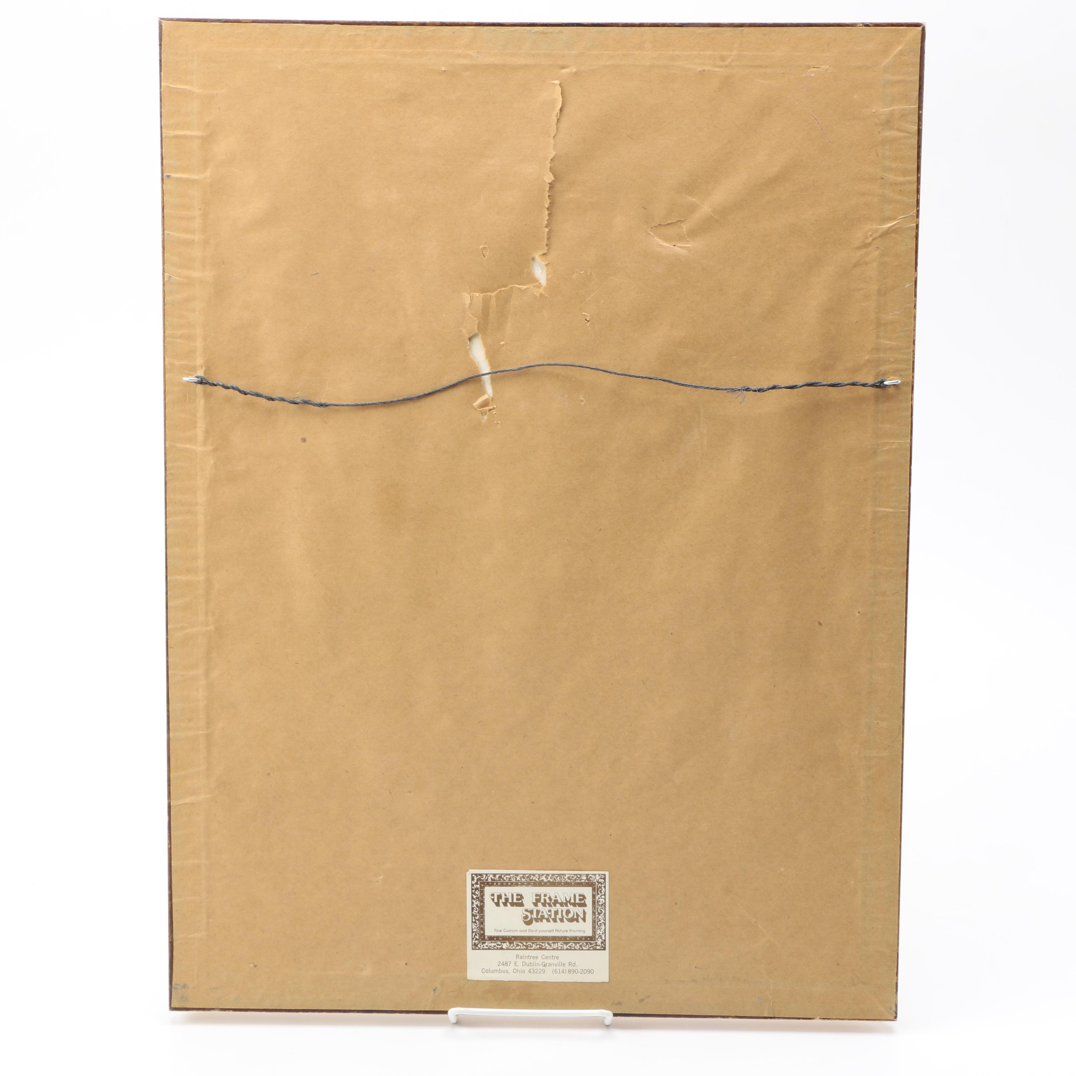 Edward Etching of Horses and Riders