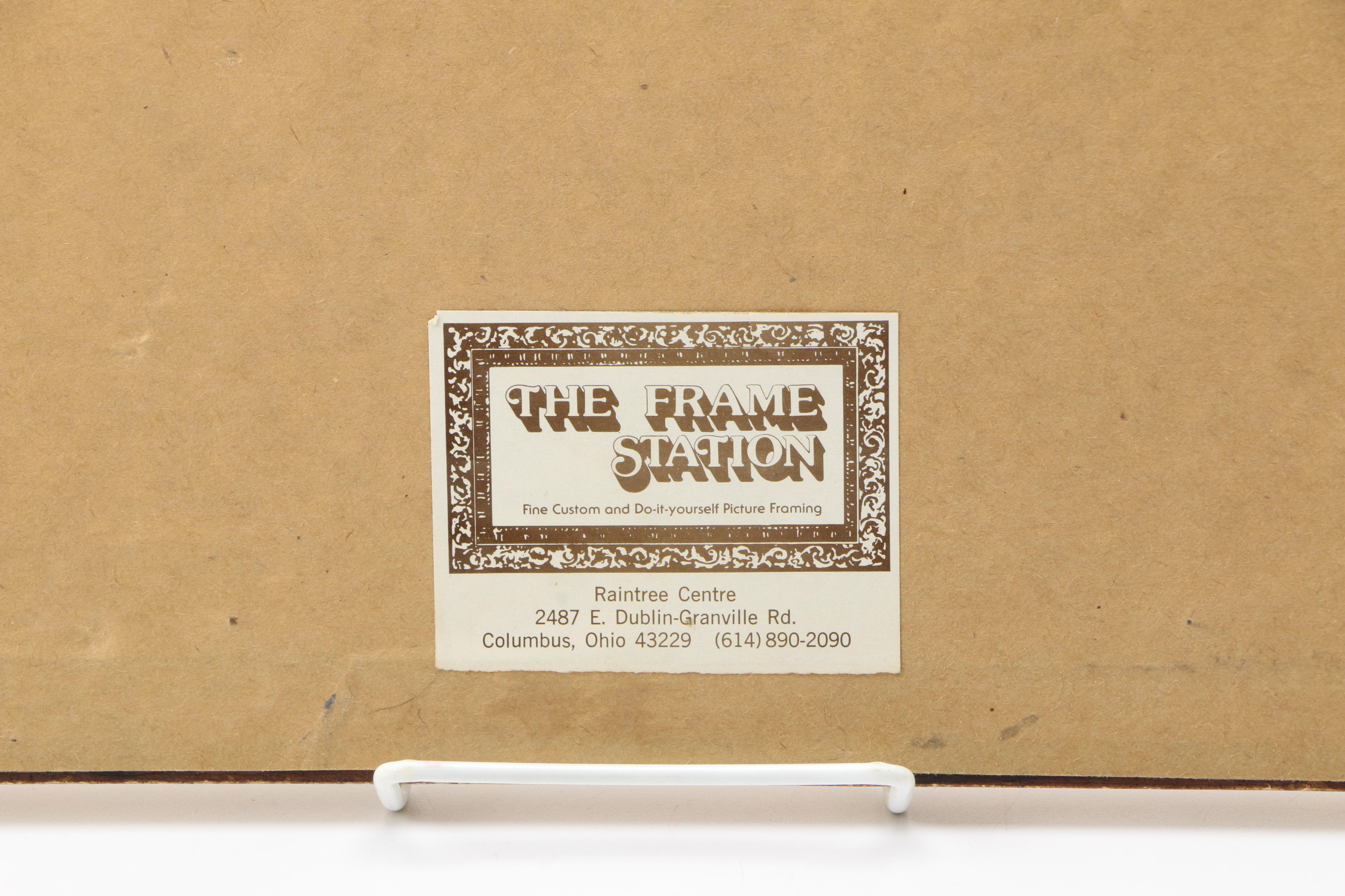 Edward Etching of Horses and Riders