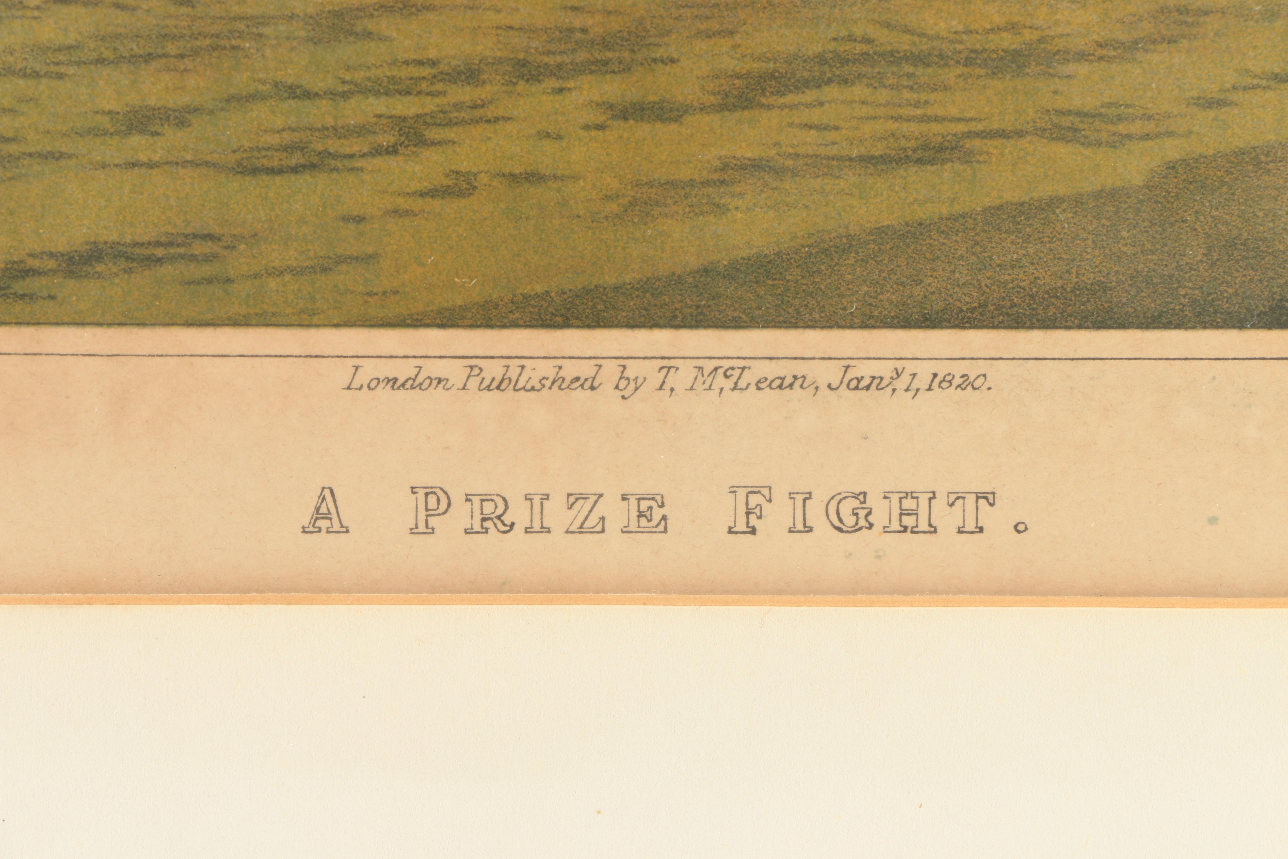 Lithograph After Henry Thomas Alken "A Prize Fight"
