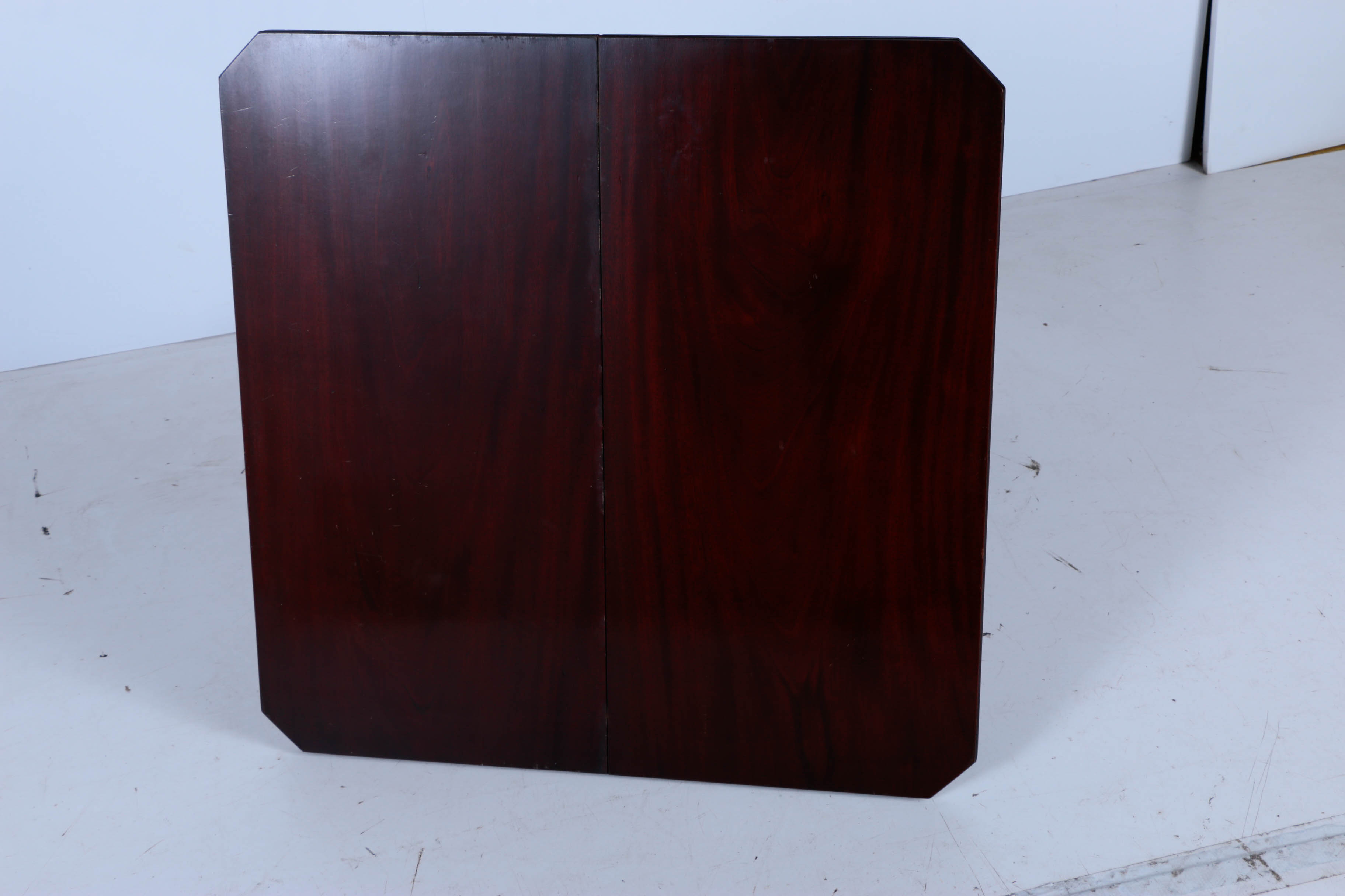 Duncan Phyfe Style Mahogany Lyre Pedestal Game Table