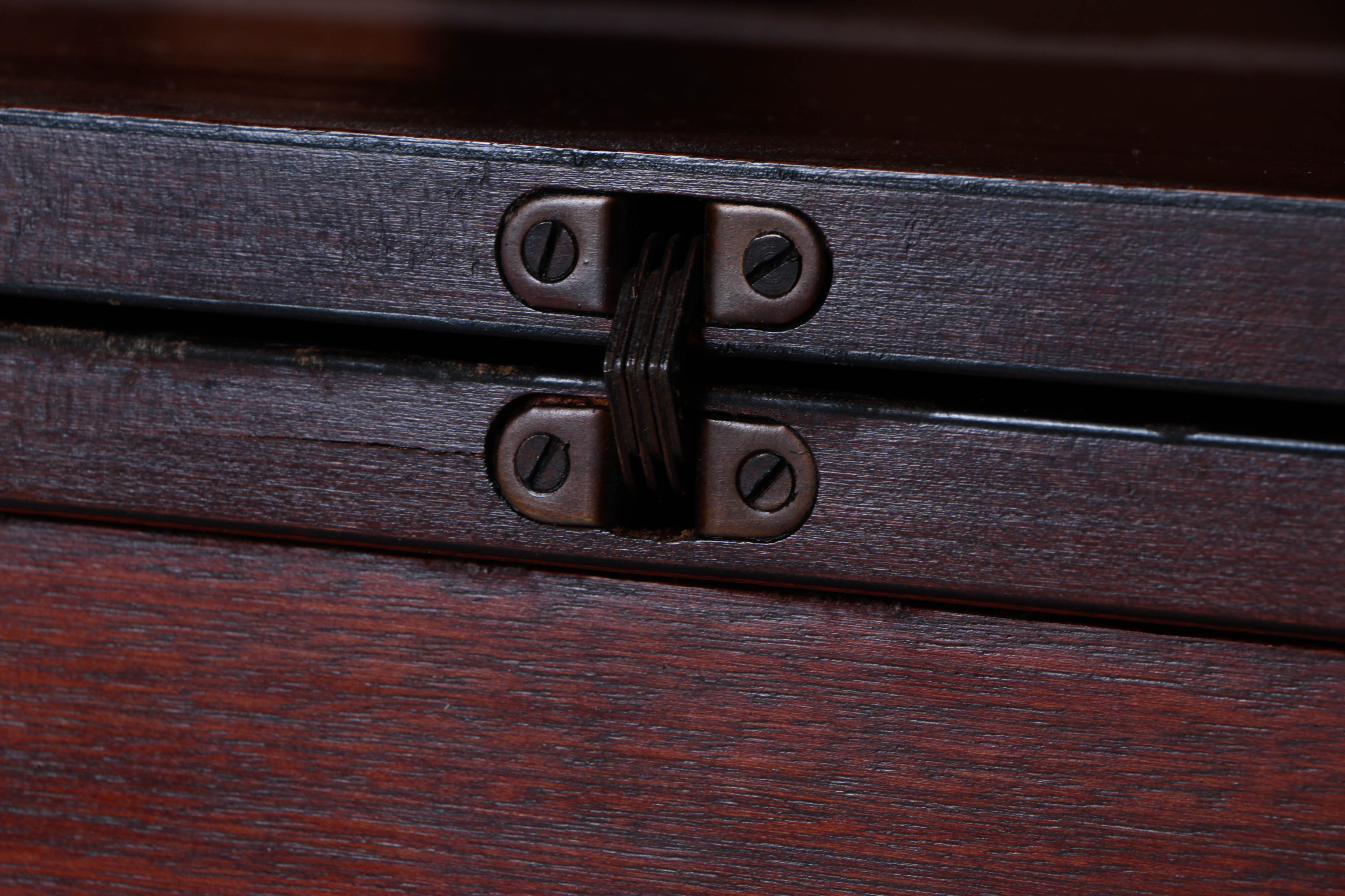 Duncan Phyfe Style Mahogany Lyre Pedestal Game Table