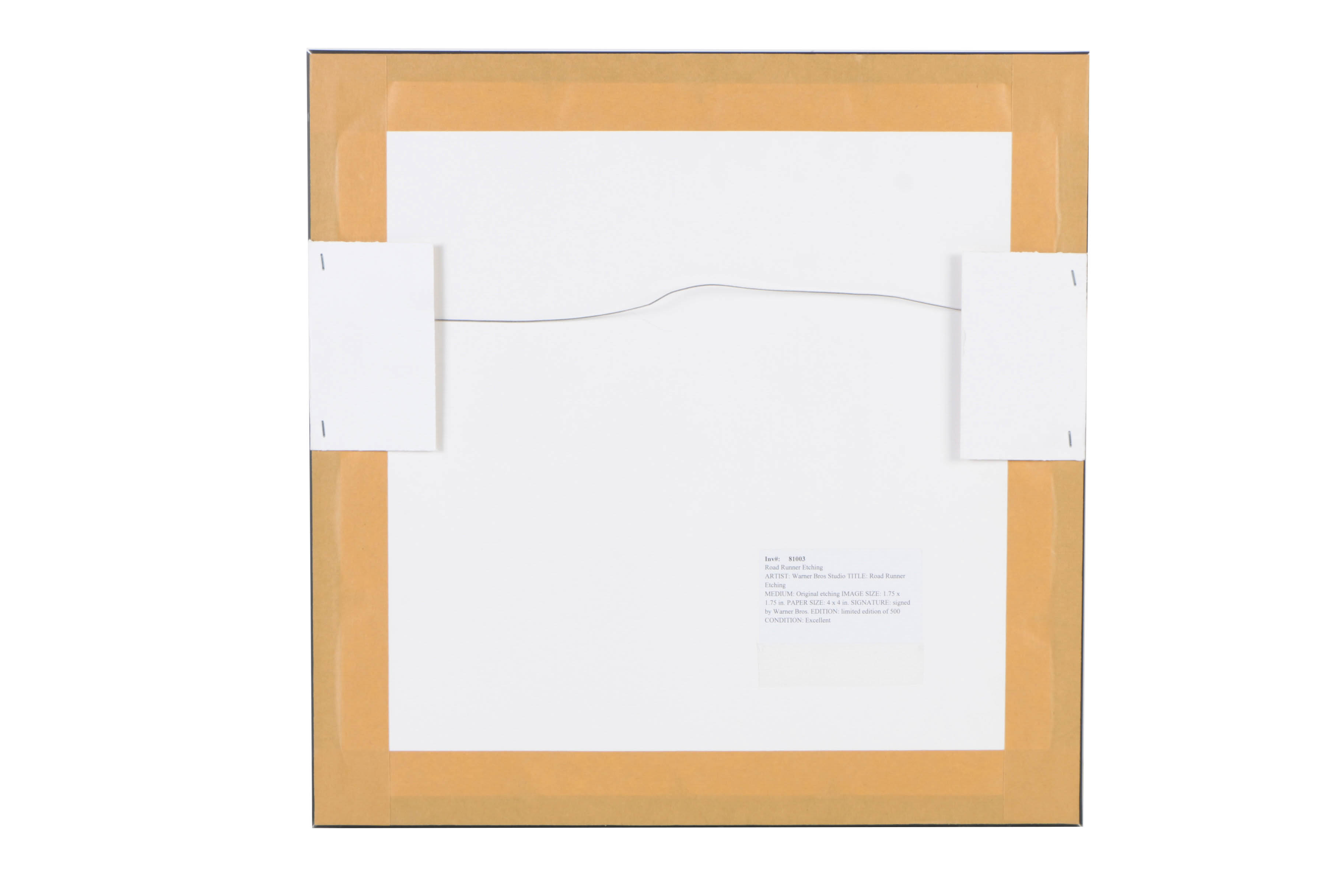 Warner Bros Studio Limited Edition Etching on Paper "Road Runner