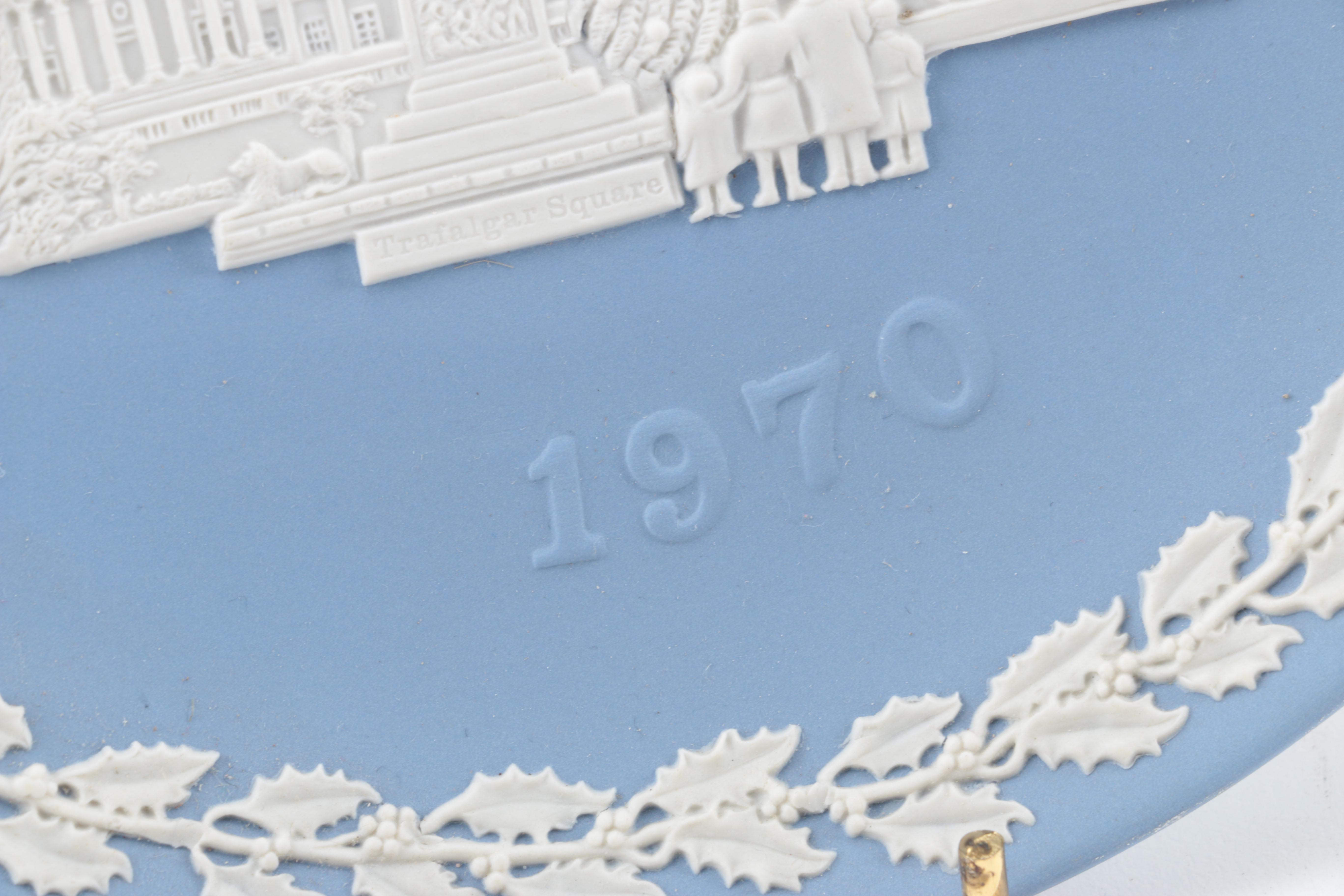 Wedgwood Blue Jasperware Bowl and Commemorative Plate