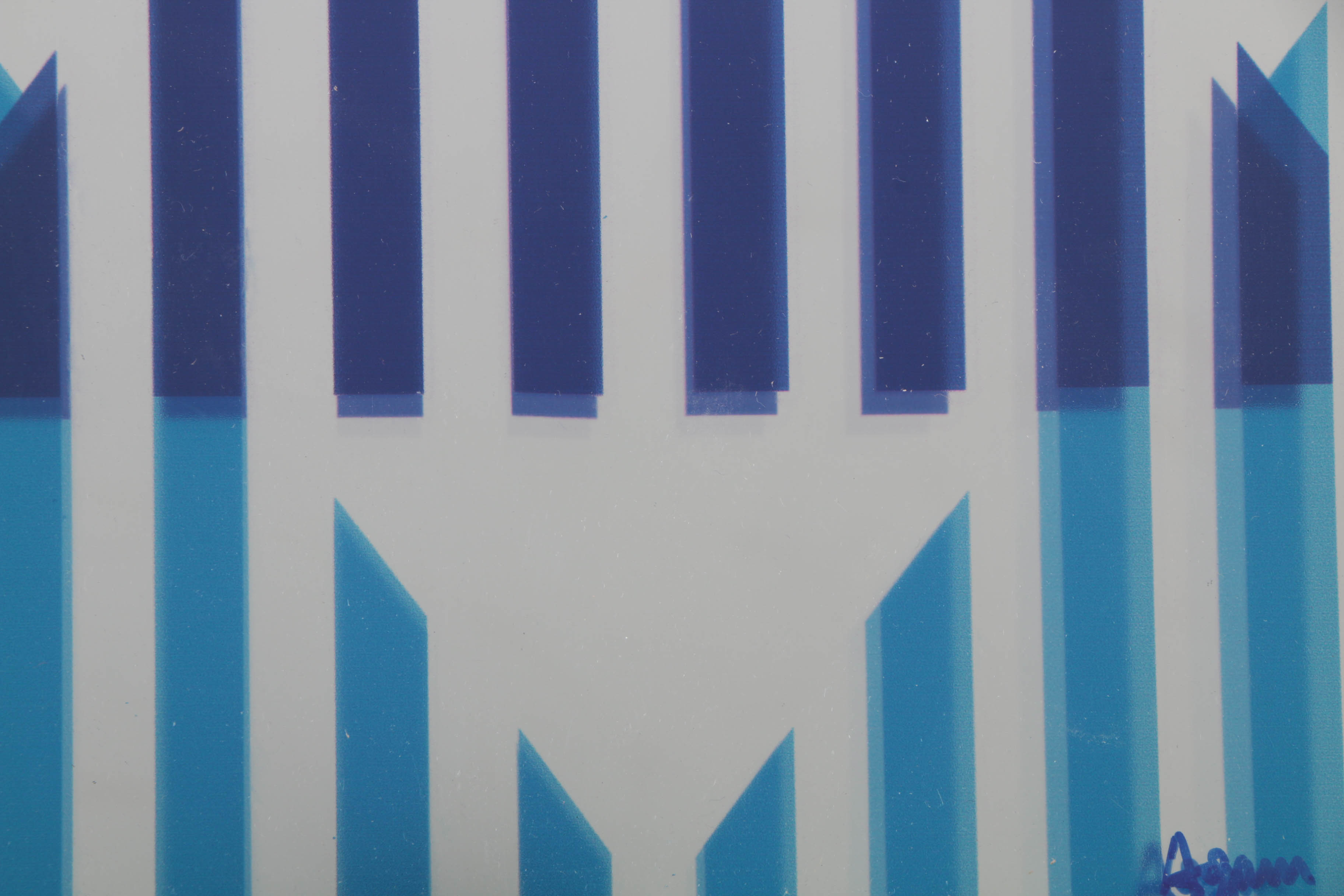 Yaacov Agam Artist's Proof Mixed Media on  Mylar Plexart  "Star of Hope"