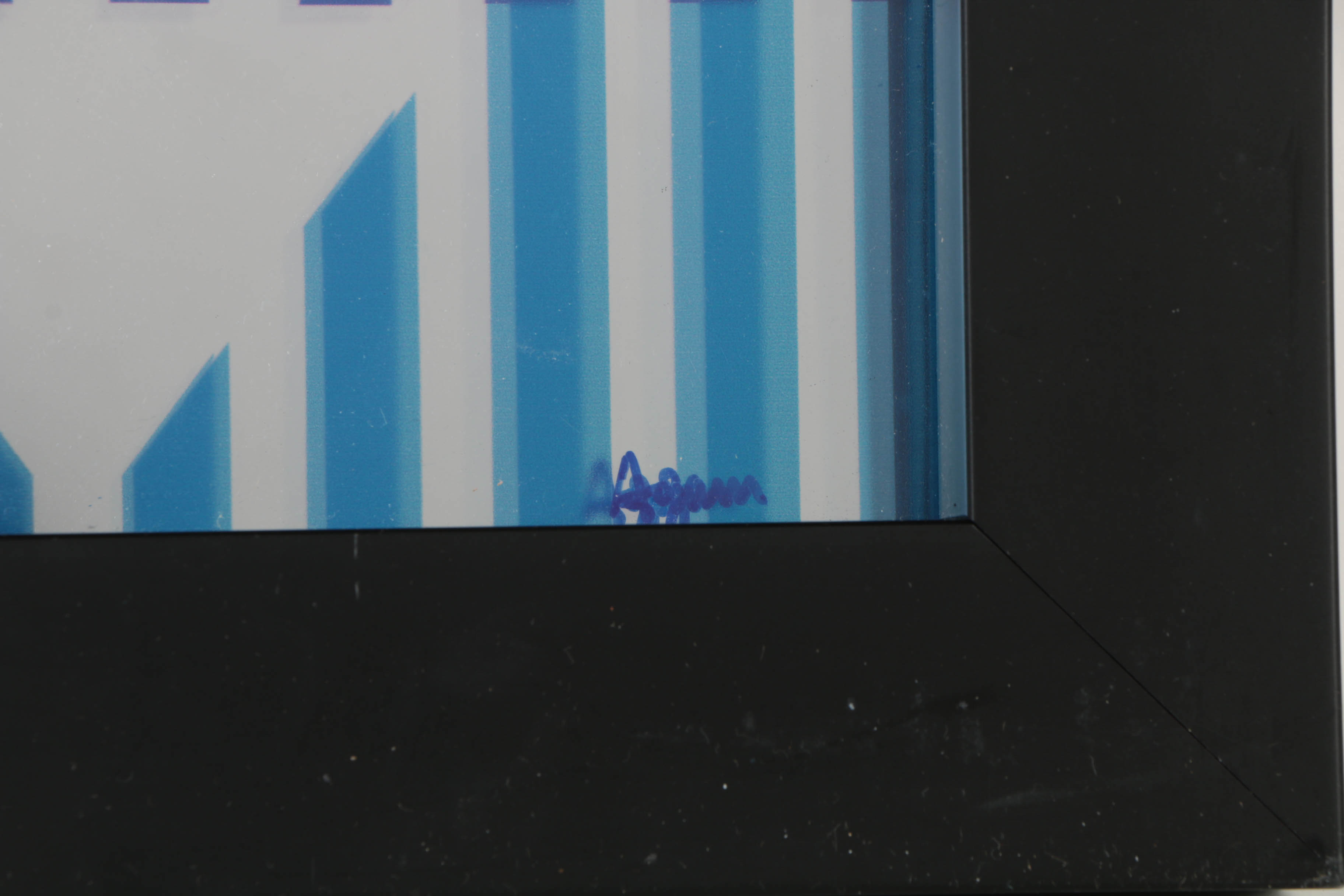 Yaacov Agam Artist's Proof Mixed Media on  Mylar Plexart  "Star of Hope"