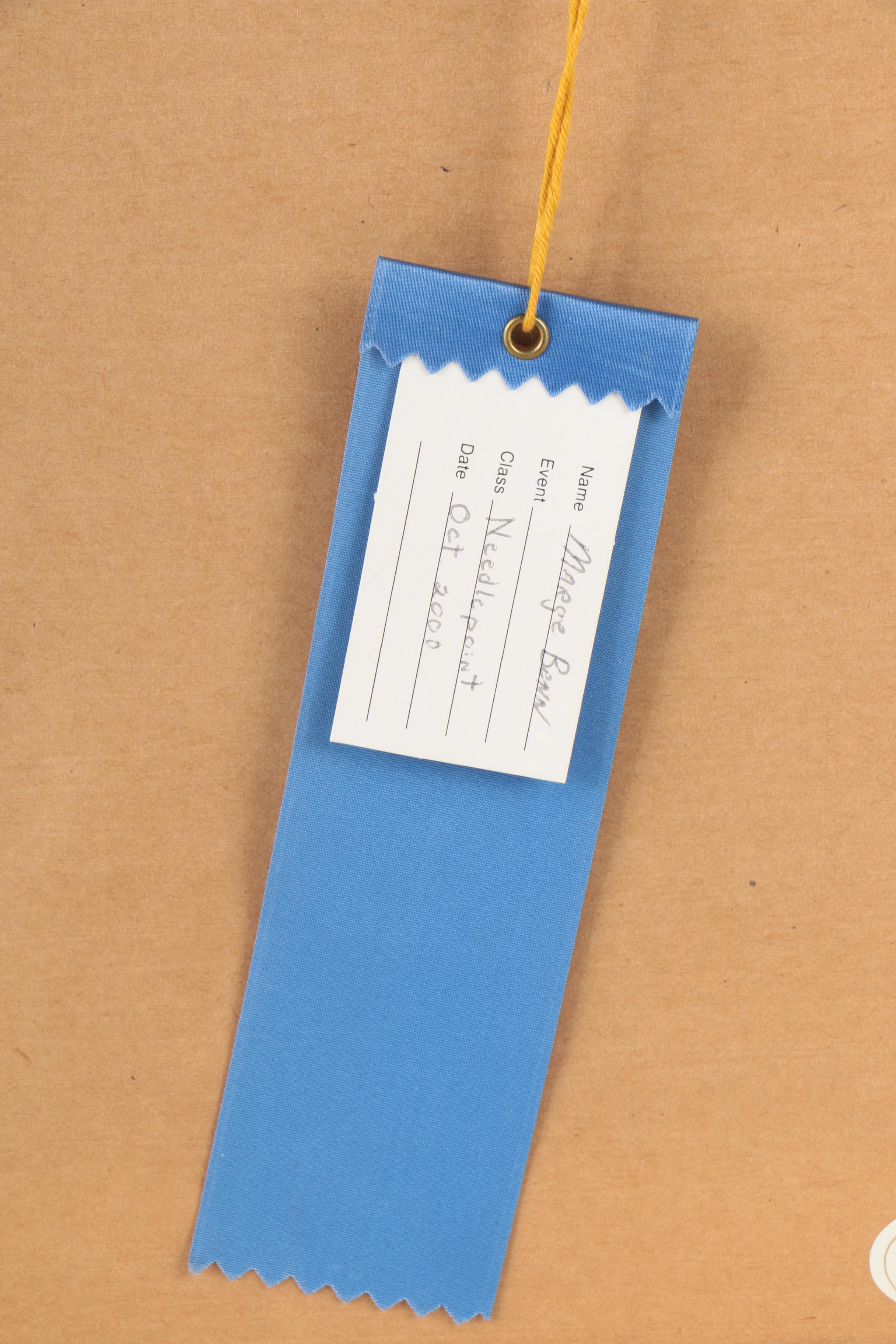 Marge Benn Needlepoint on Linen of Floral Patterns