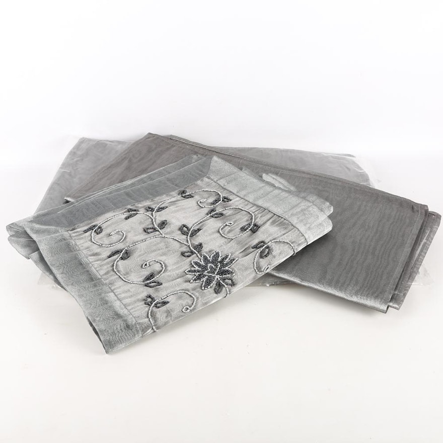 Gray Voile Table Linens