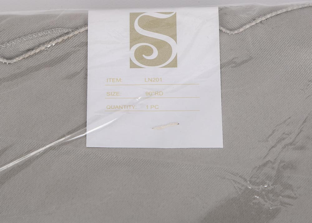 Gray Voile Table Linens