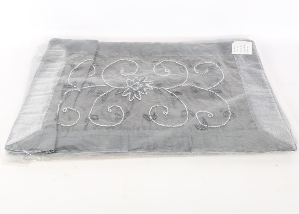 Gray Voile Table Linens