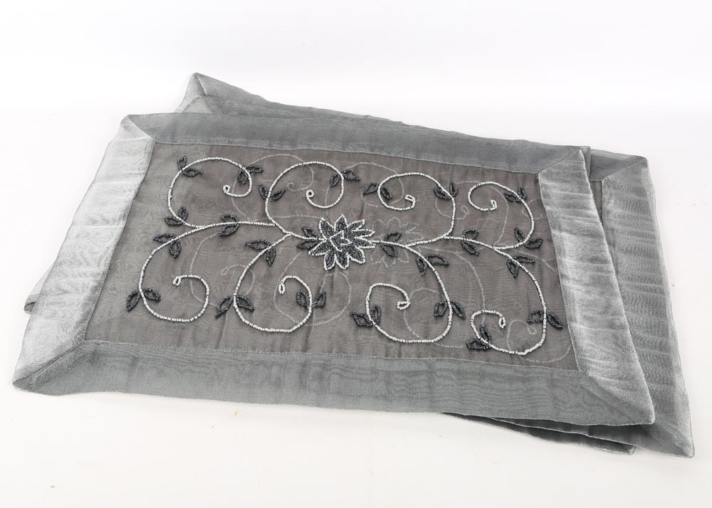 Gray Voile Table Linens