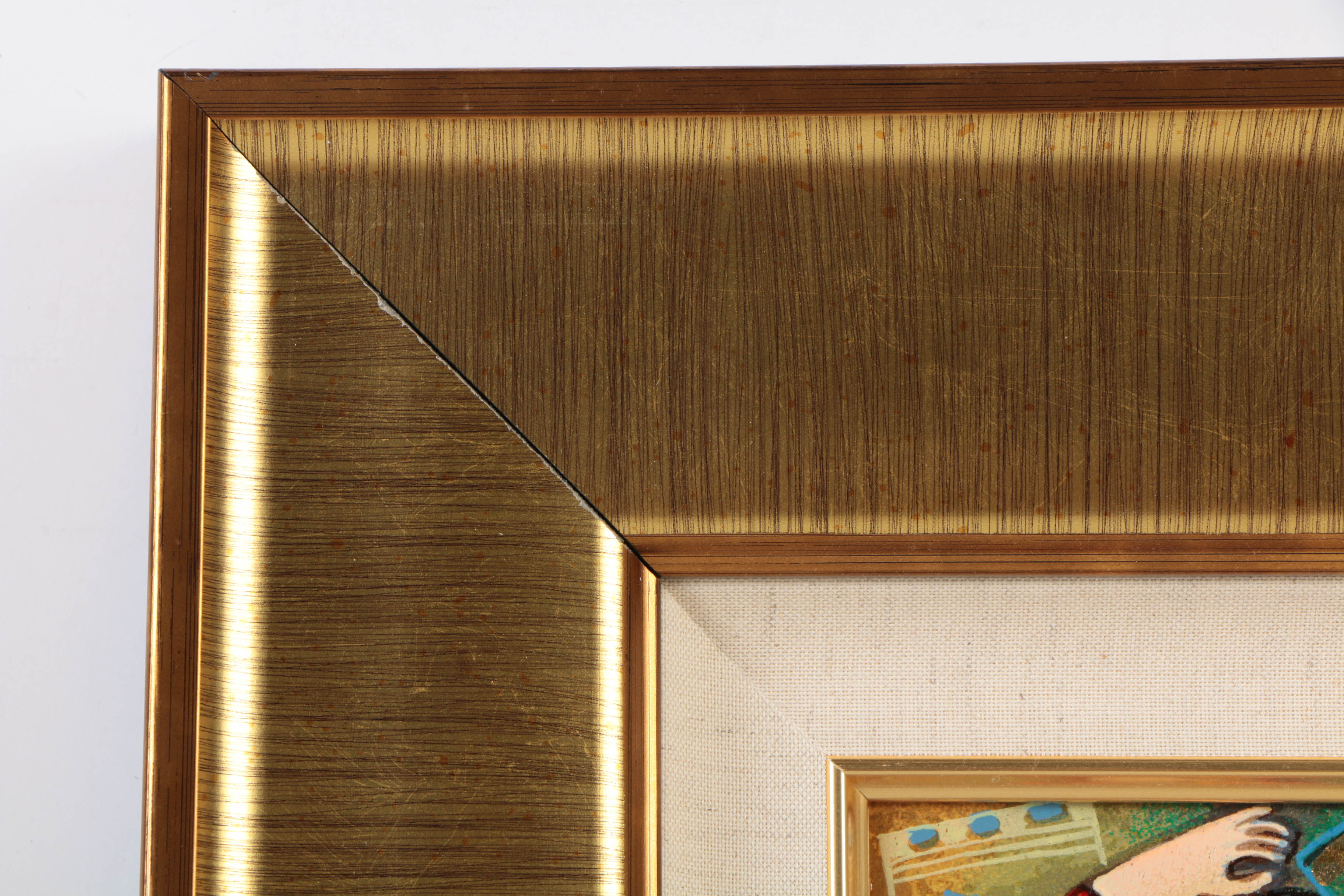 Dorit Levi Limited Edition Serigraph Print on Wood "The Trio of The Night"