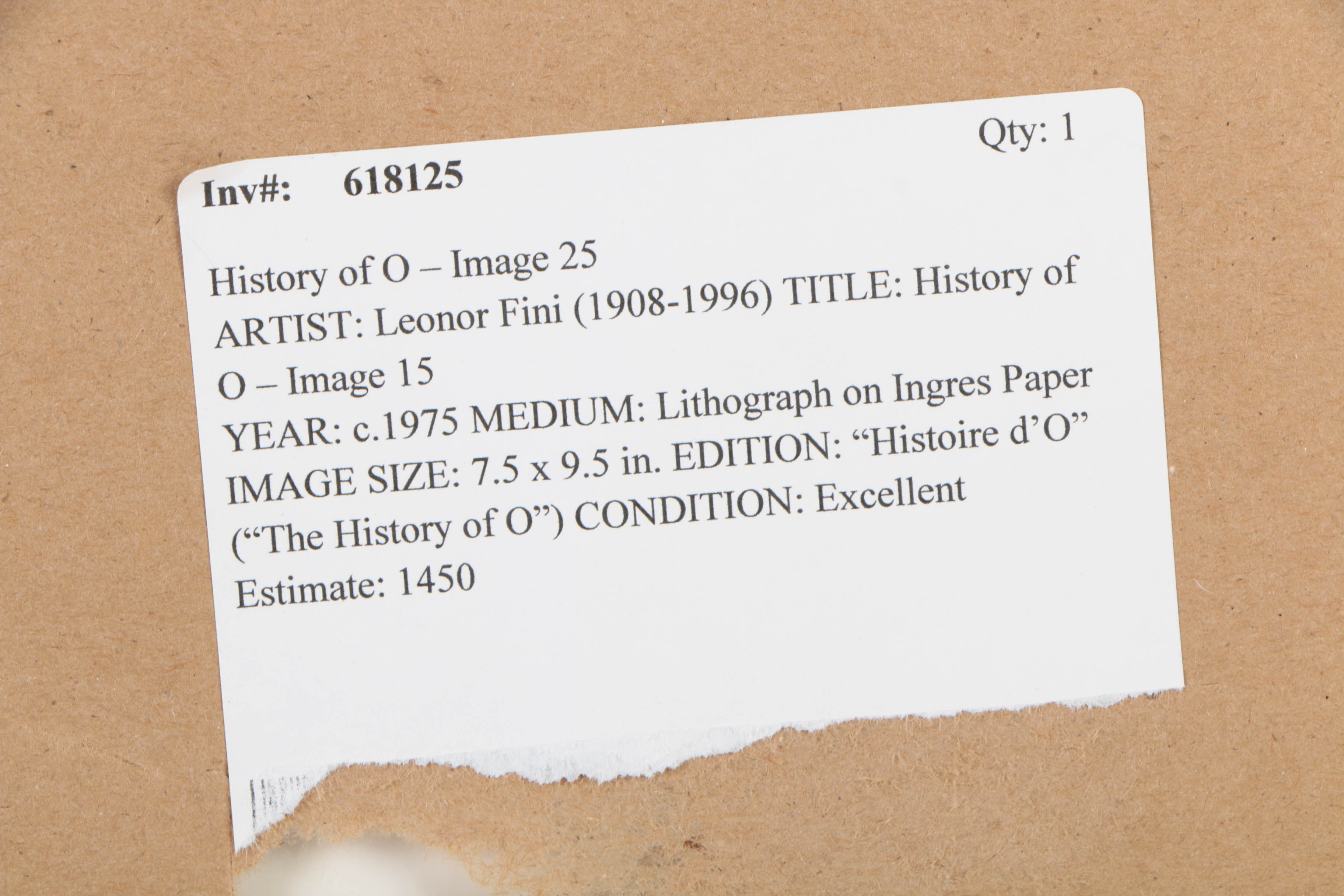 After Leonor Fini Offset Lithograph on Paper "History of O - Image 25"