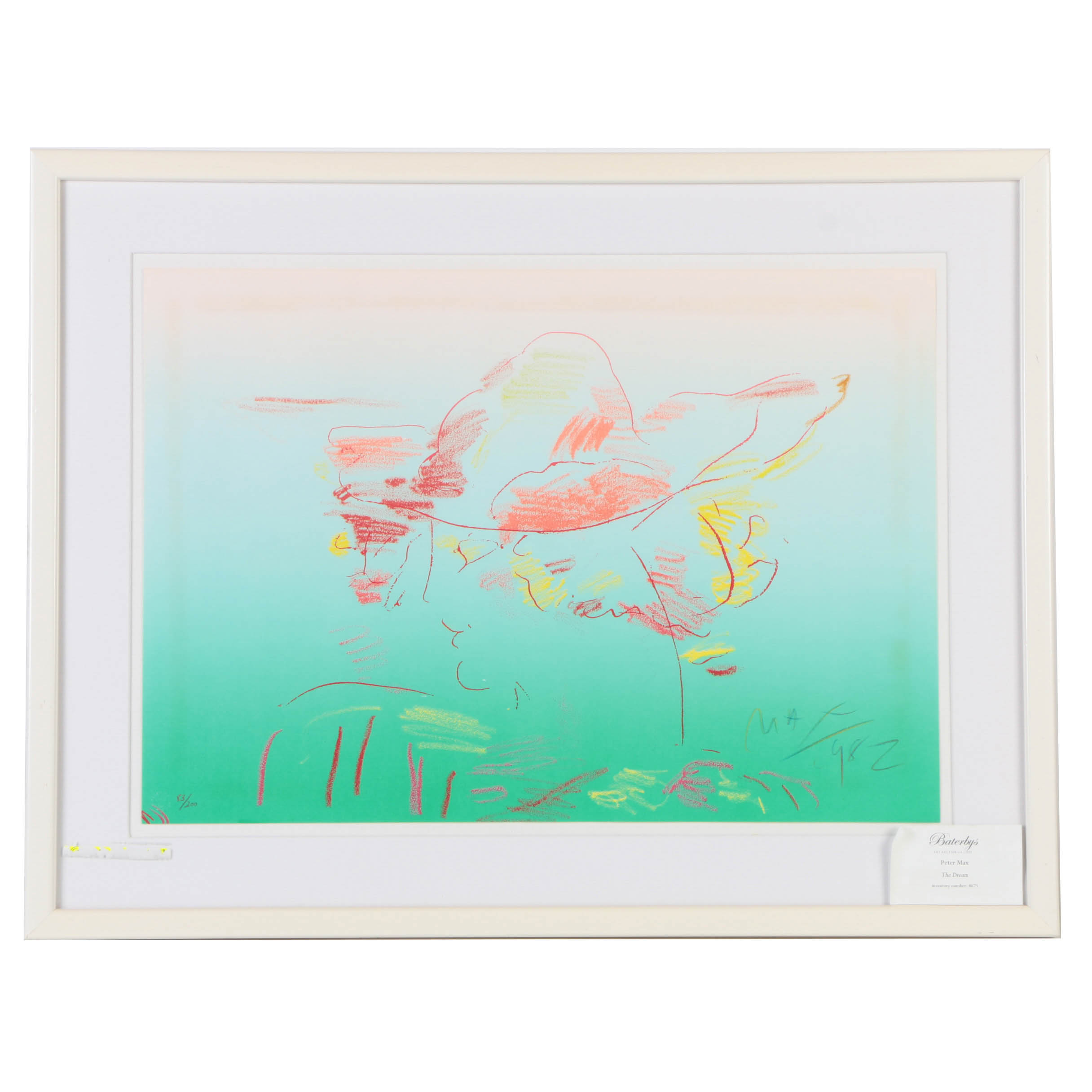 Peter Max Limited Edition Lithograph on Paper "The Dream"