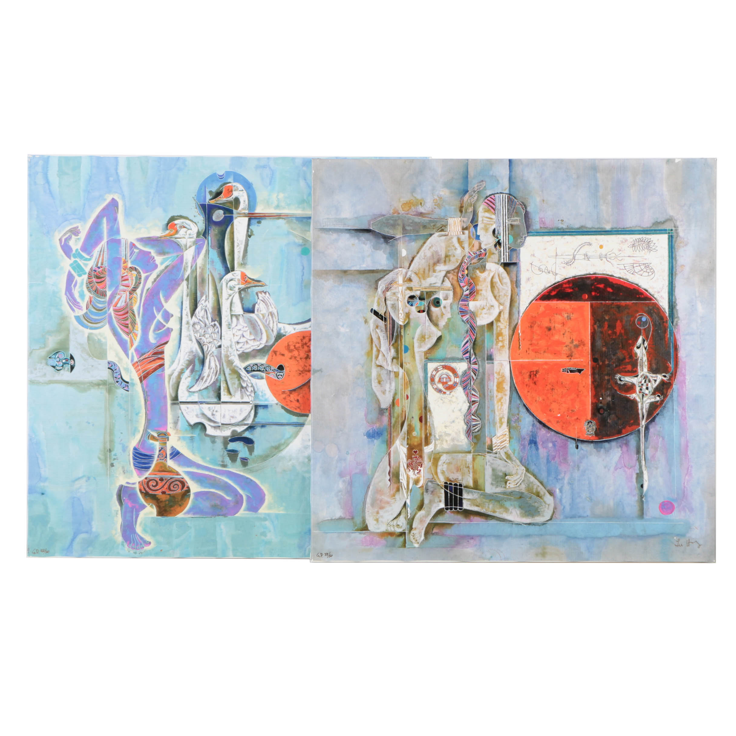 Lu Hong Limited Edition Giclee on Canvas "Implication of Genesis"