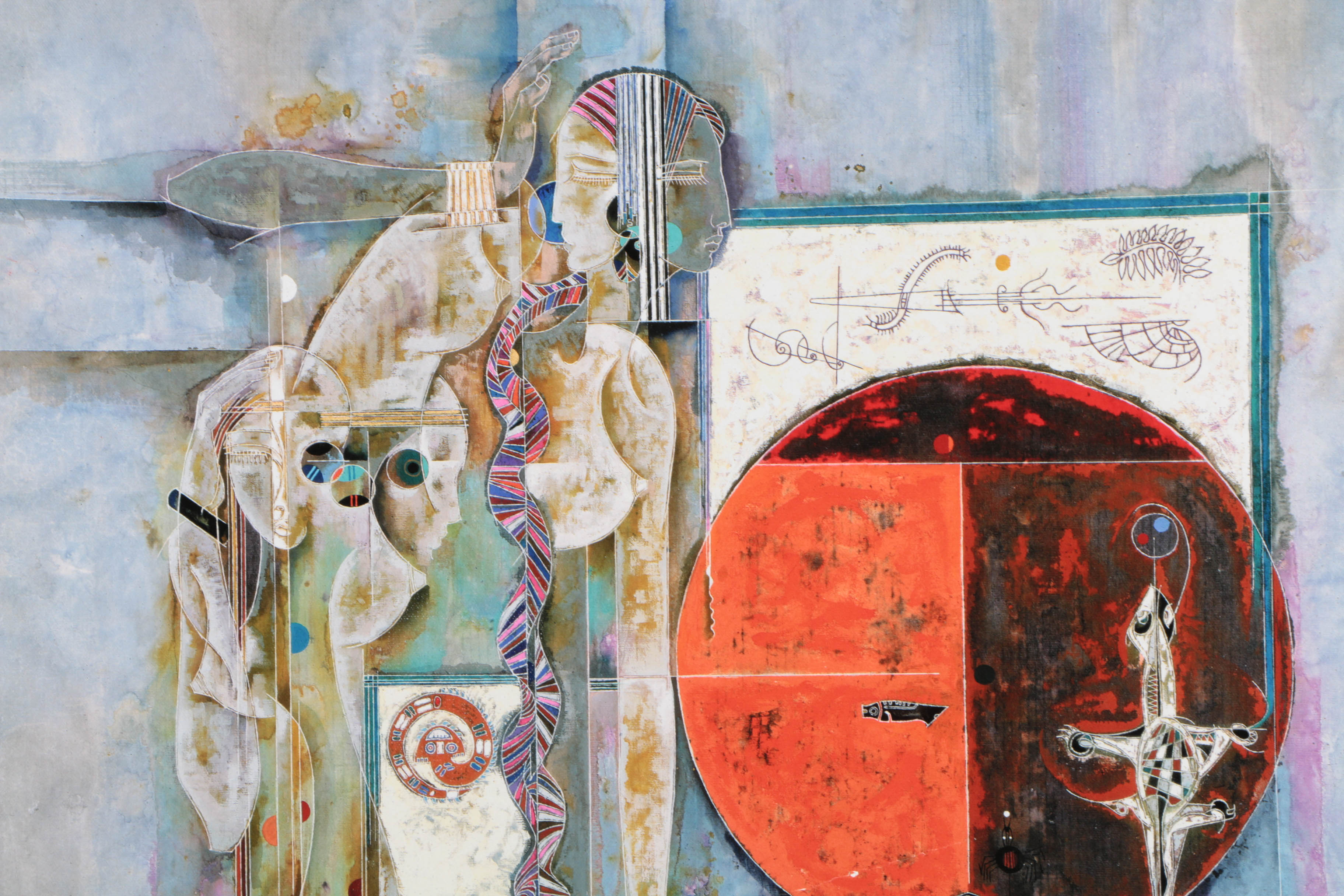 Lu Hong Limited Edition Giclee on Canvas "Implication of Genesis"