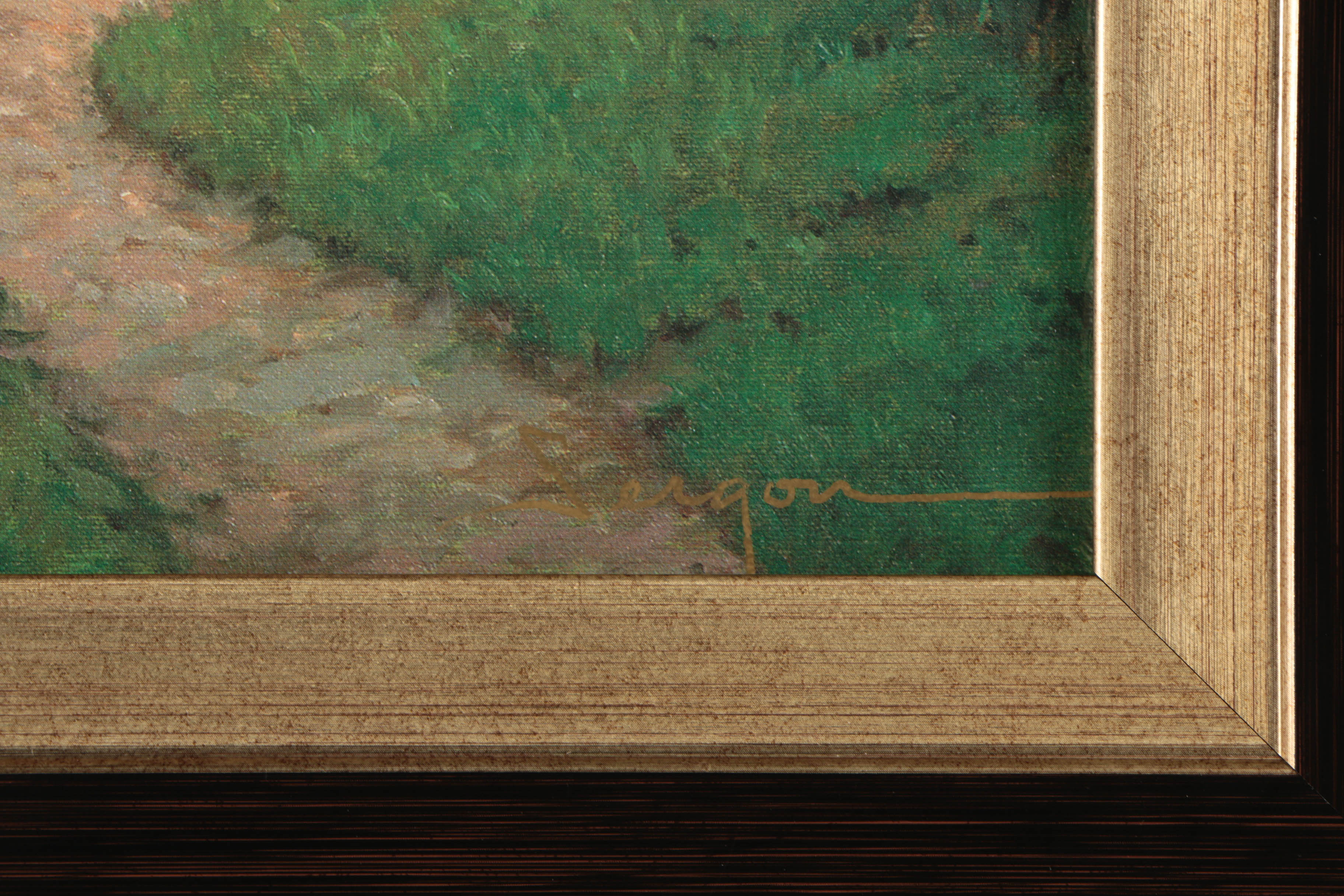 Sergon Limited Edition Offset Lithograph on Canvas "Heather's Cottage"