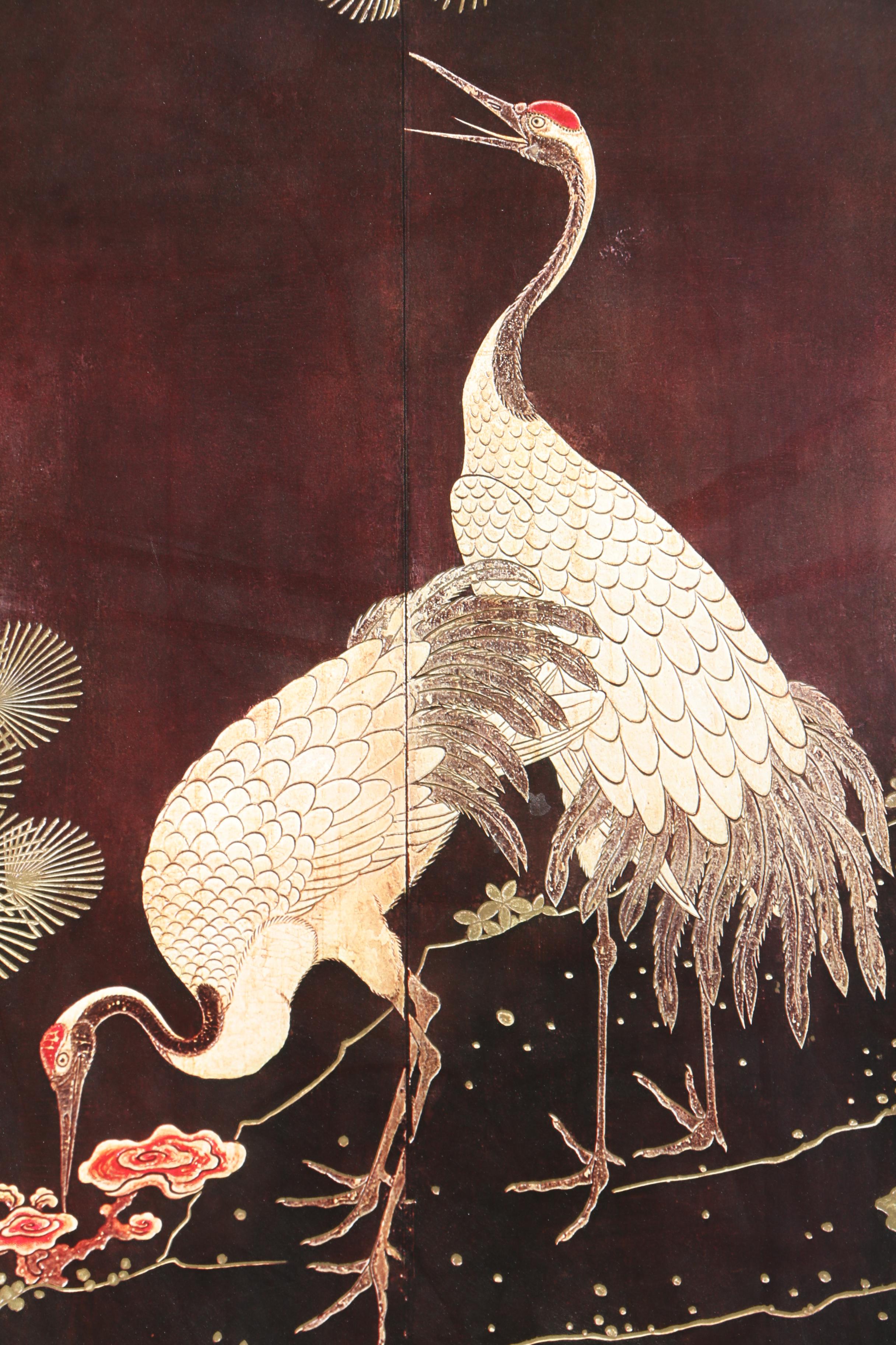 Offset Lithograph After Charles Clifton's Painting of Herons