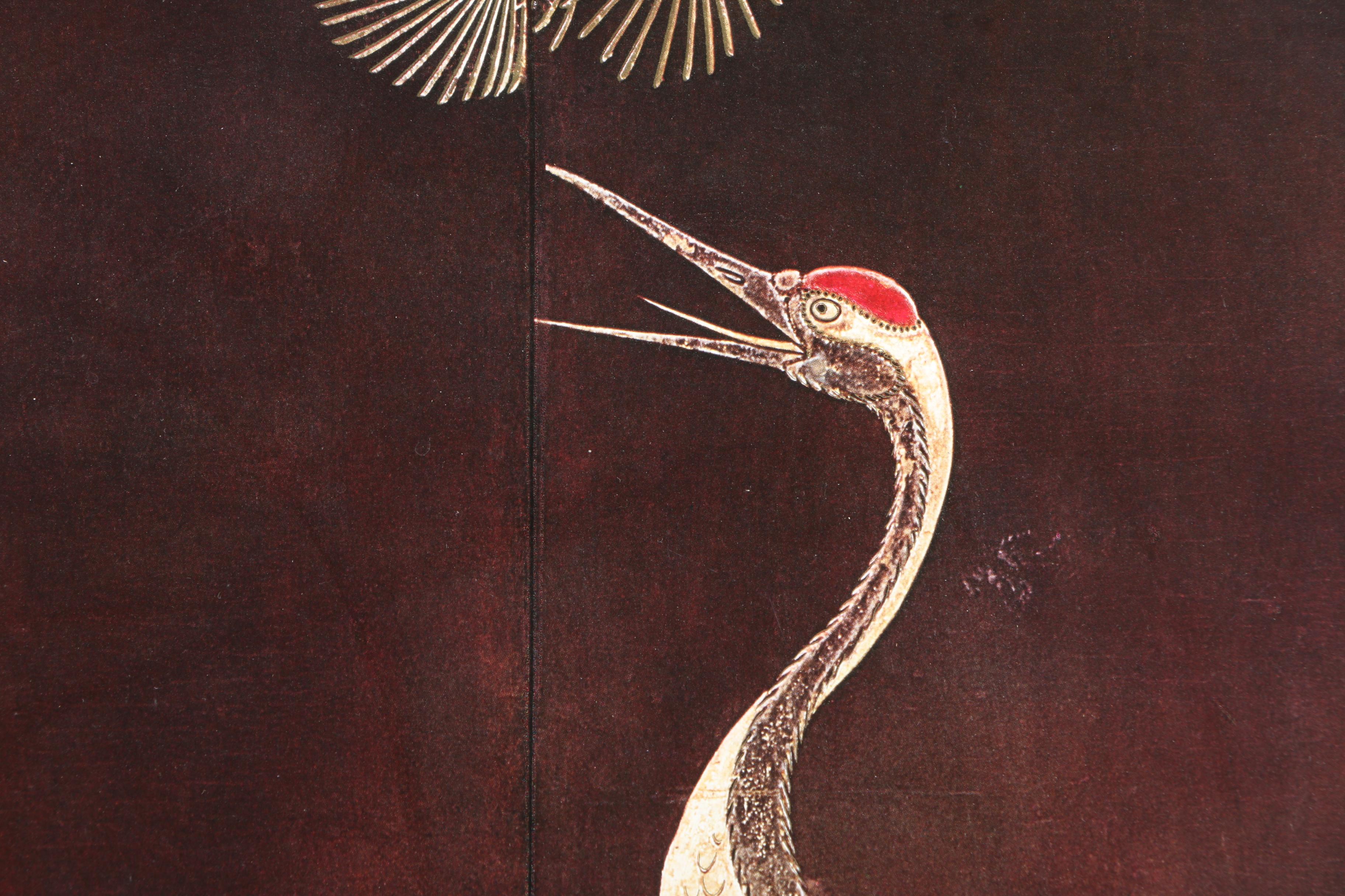 Offset Lithograph After Charles Clifton's Painting of Herons
