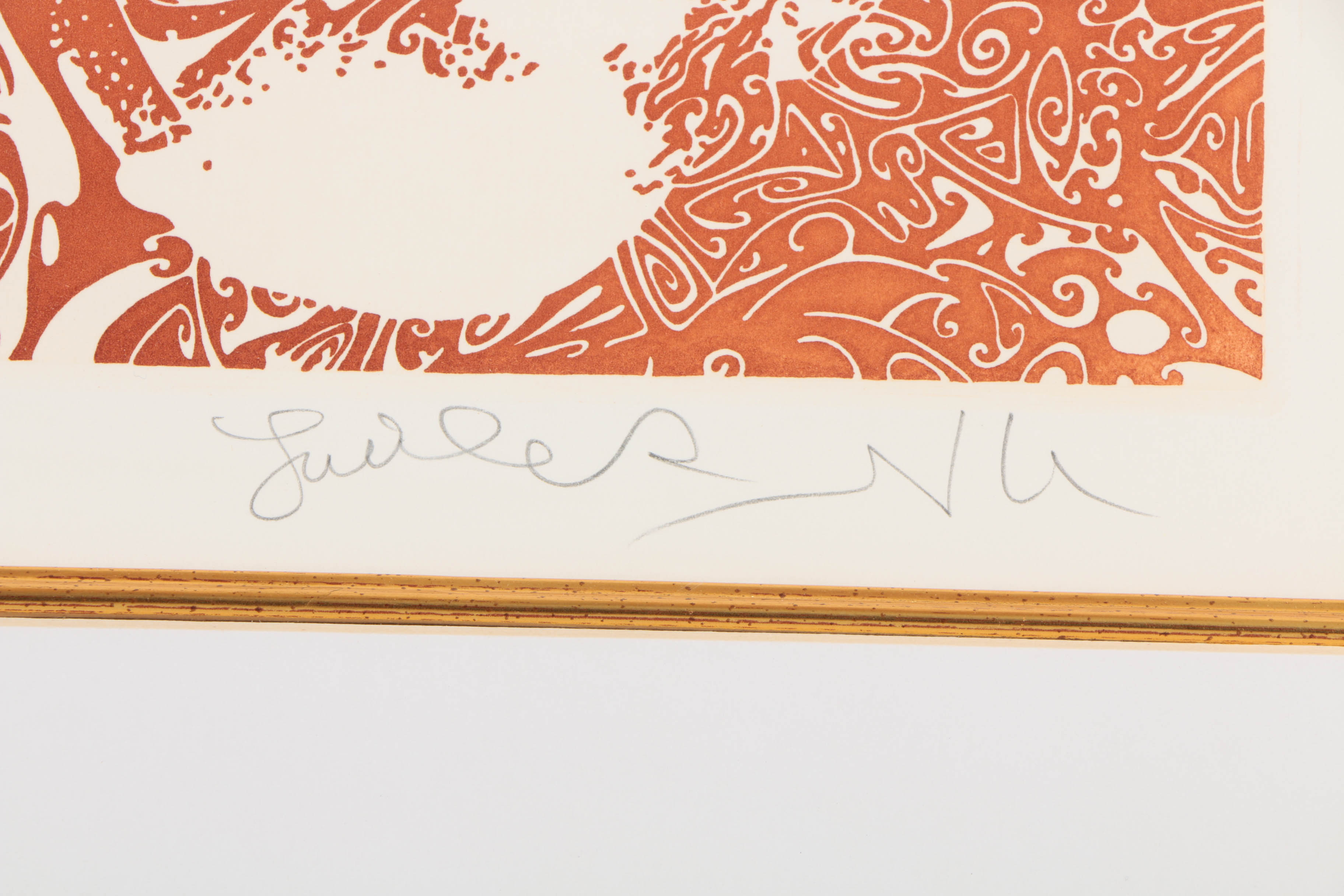 Guillaume Azoulay Signed Limited Edition Etching on Paper "La Course"