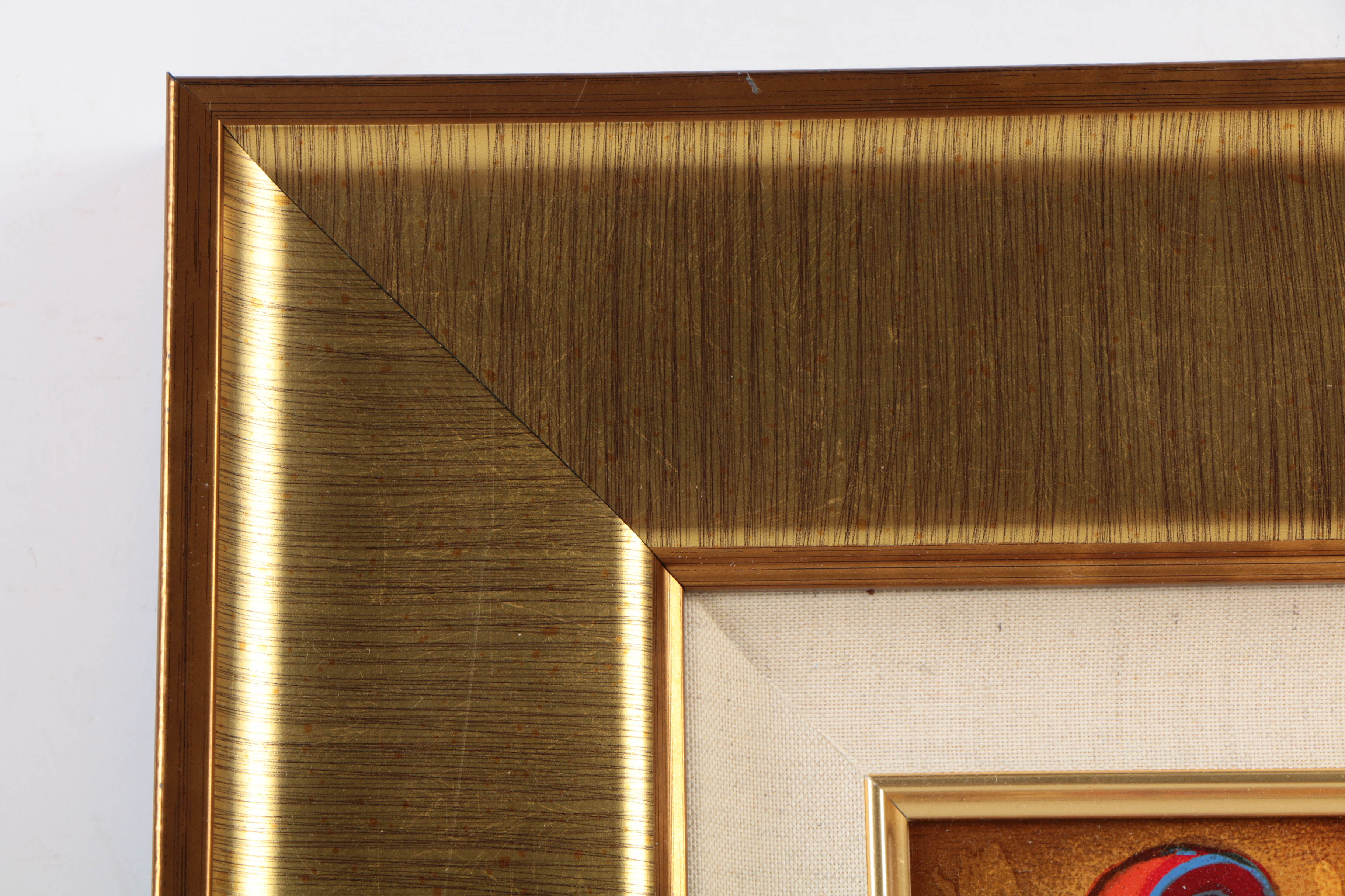 Dorit Levi Serigraph on Wood "Blues I"