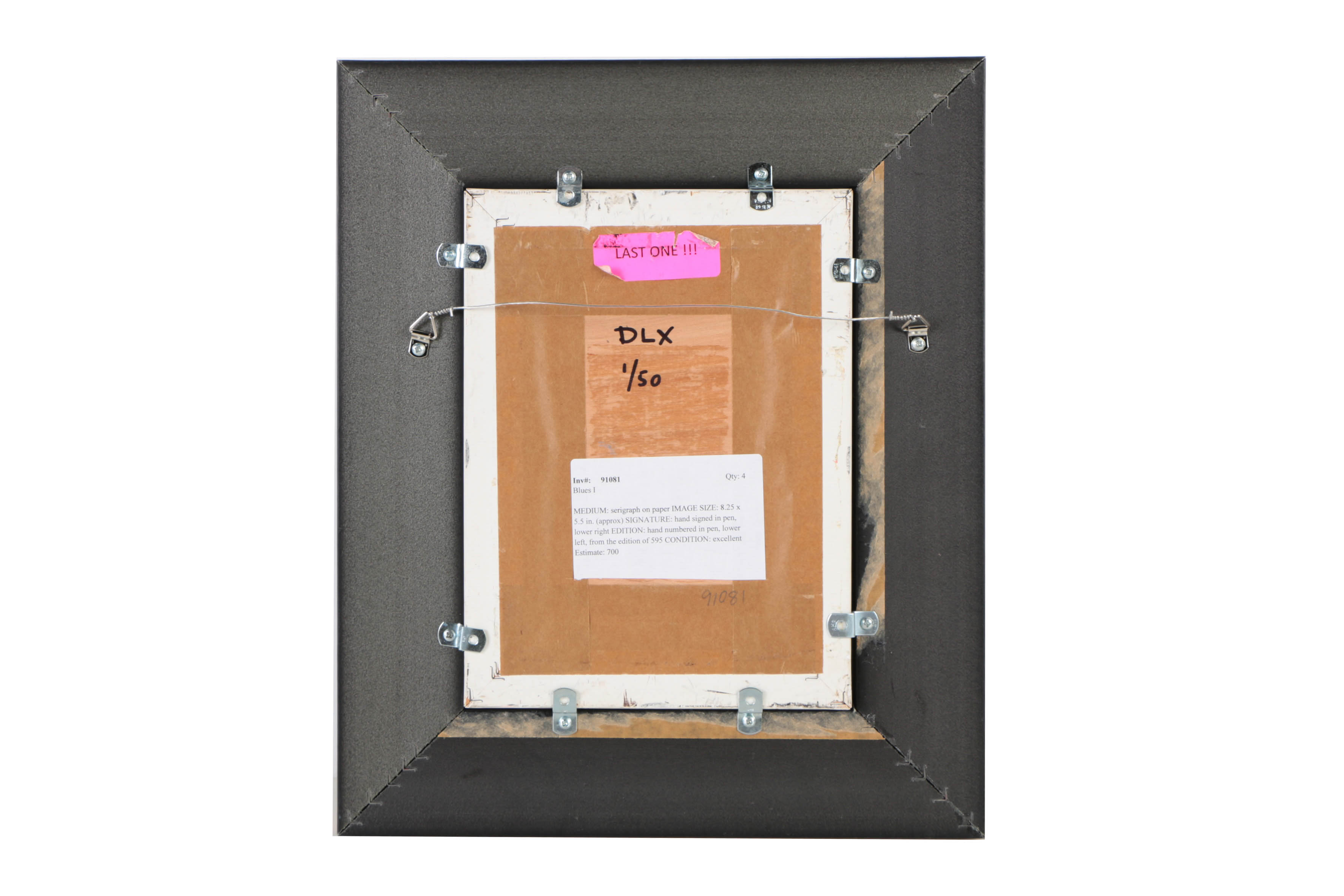 Dorit Levi Serigraph on Wood "Blues I"